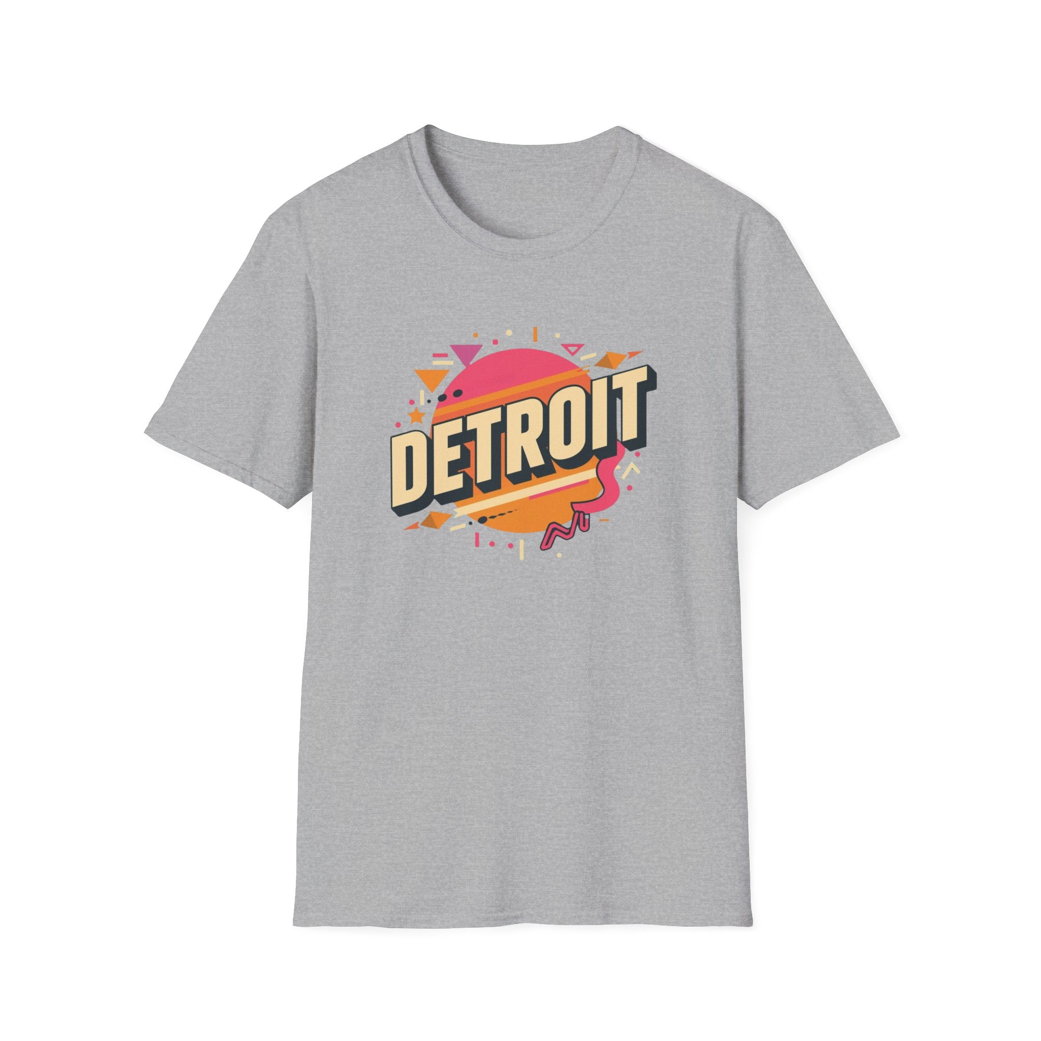 Detroit Retro Sunset T-Shirt — Vintage City Typography Tee