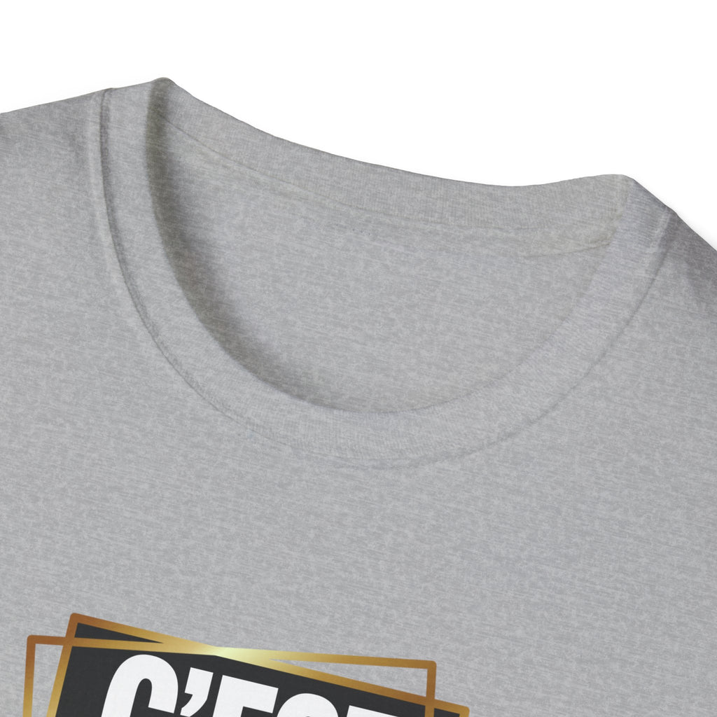 C'EST BON T-Shirt | French Phrase Graphic Tee, Bold Typographic Design