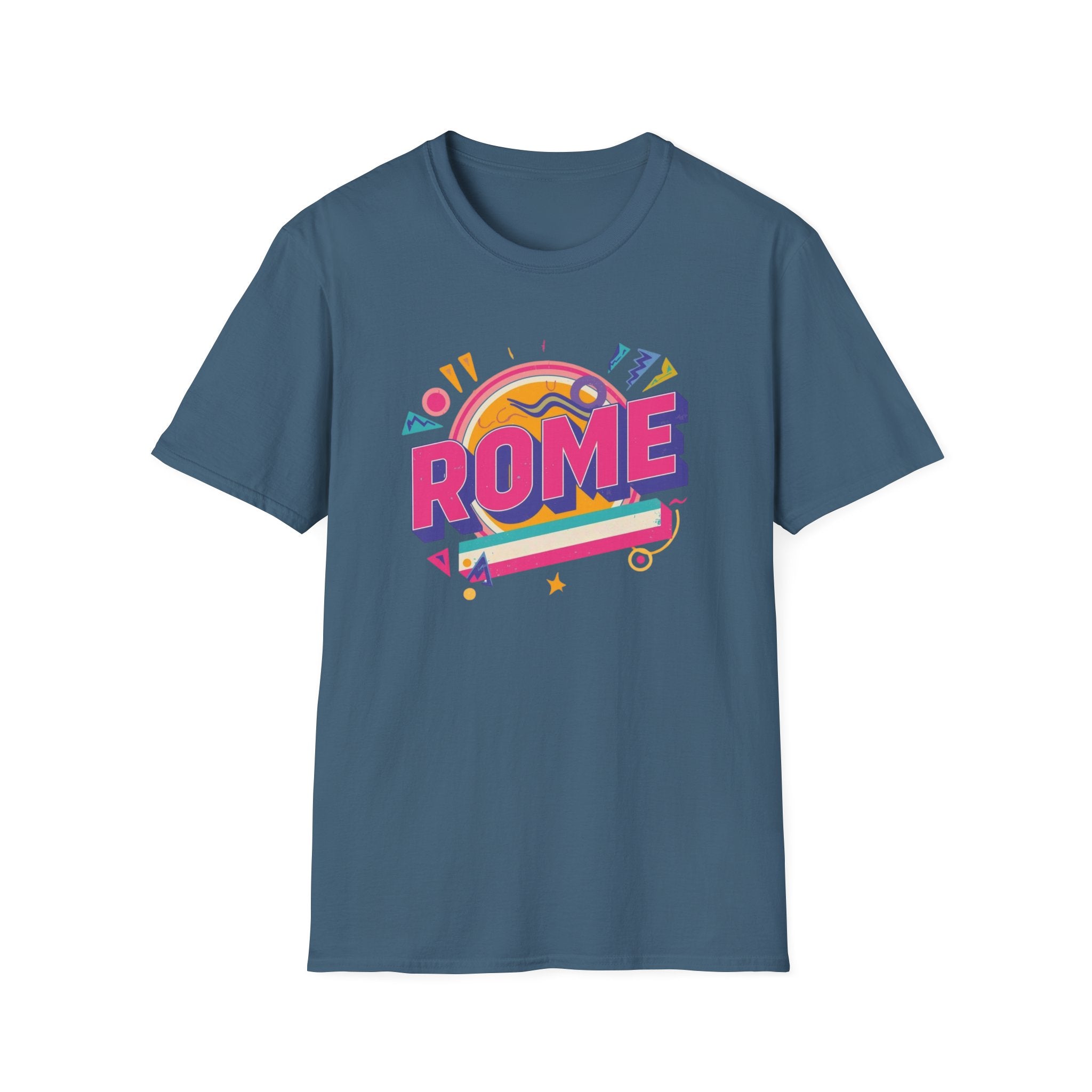 Rome Retro Graphic T-Shirt — Colorful Travel Tee