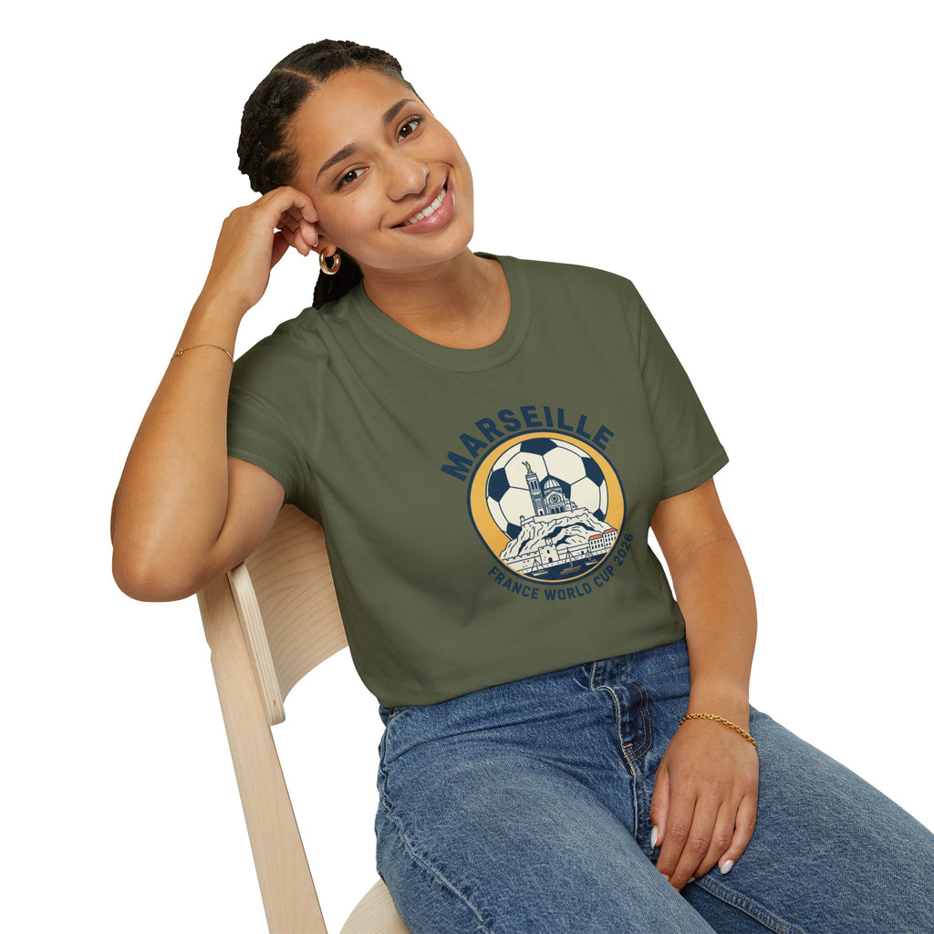 Marseille Soccer T‑Shirt – France World Cup 2026 Stadium Graphic
