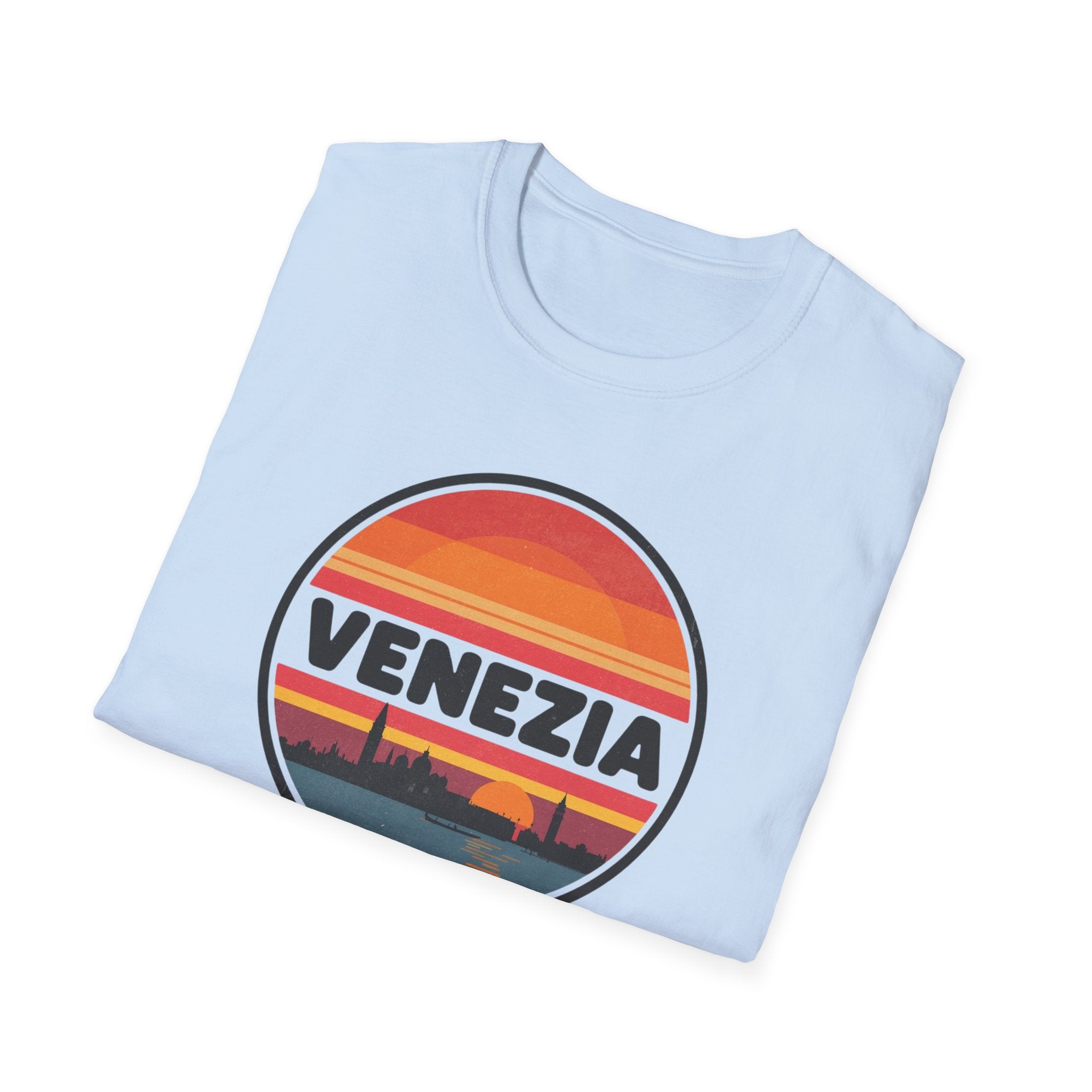 Venezia Sunset T-Shirt — Retro Venice Skyline Tee