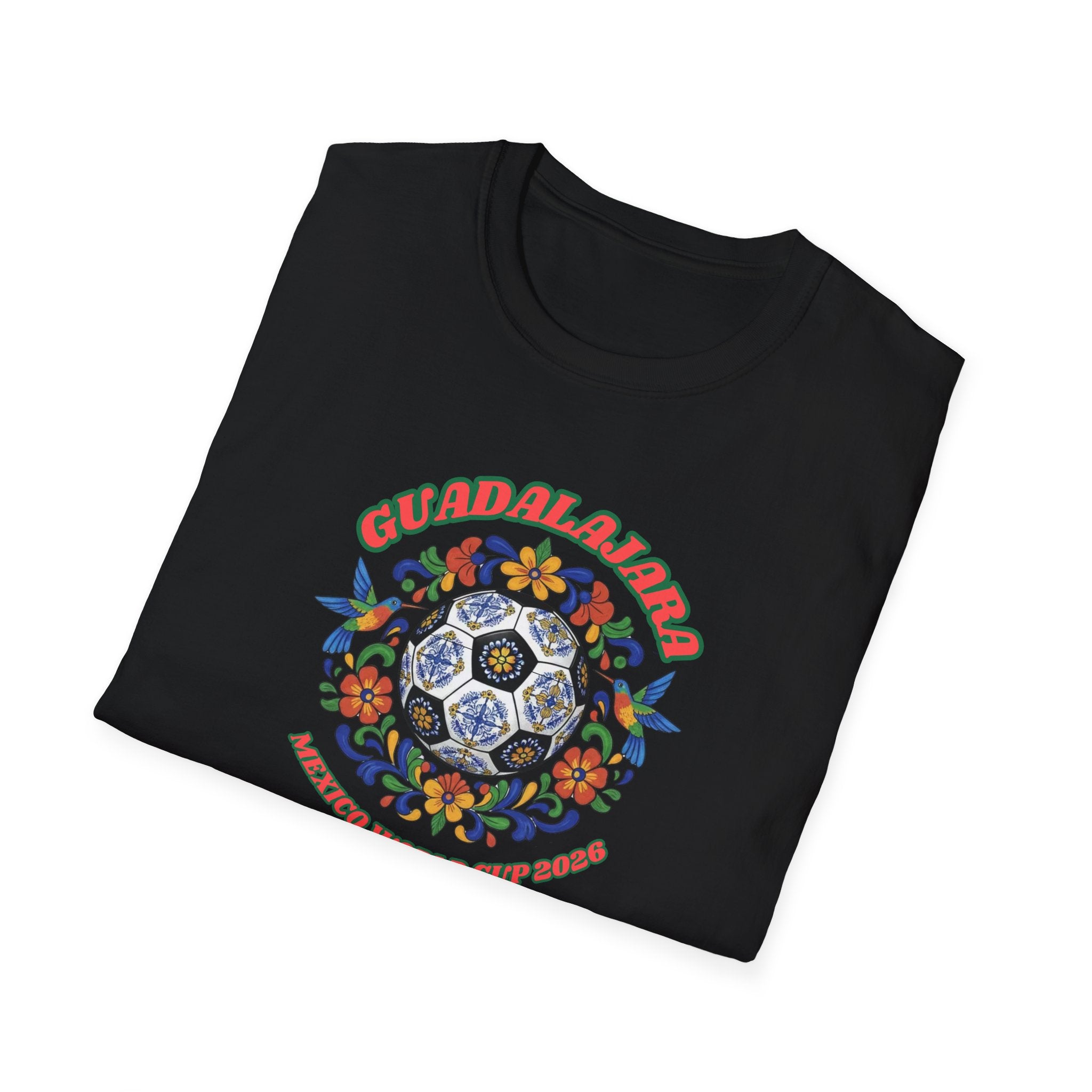 Day of the Dead Floral Soccer T-Shirt – Mexican Calavera Football Design