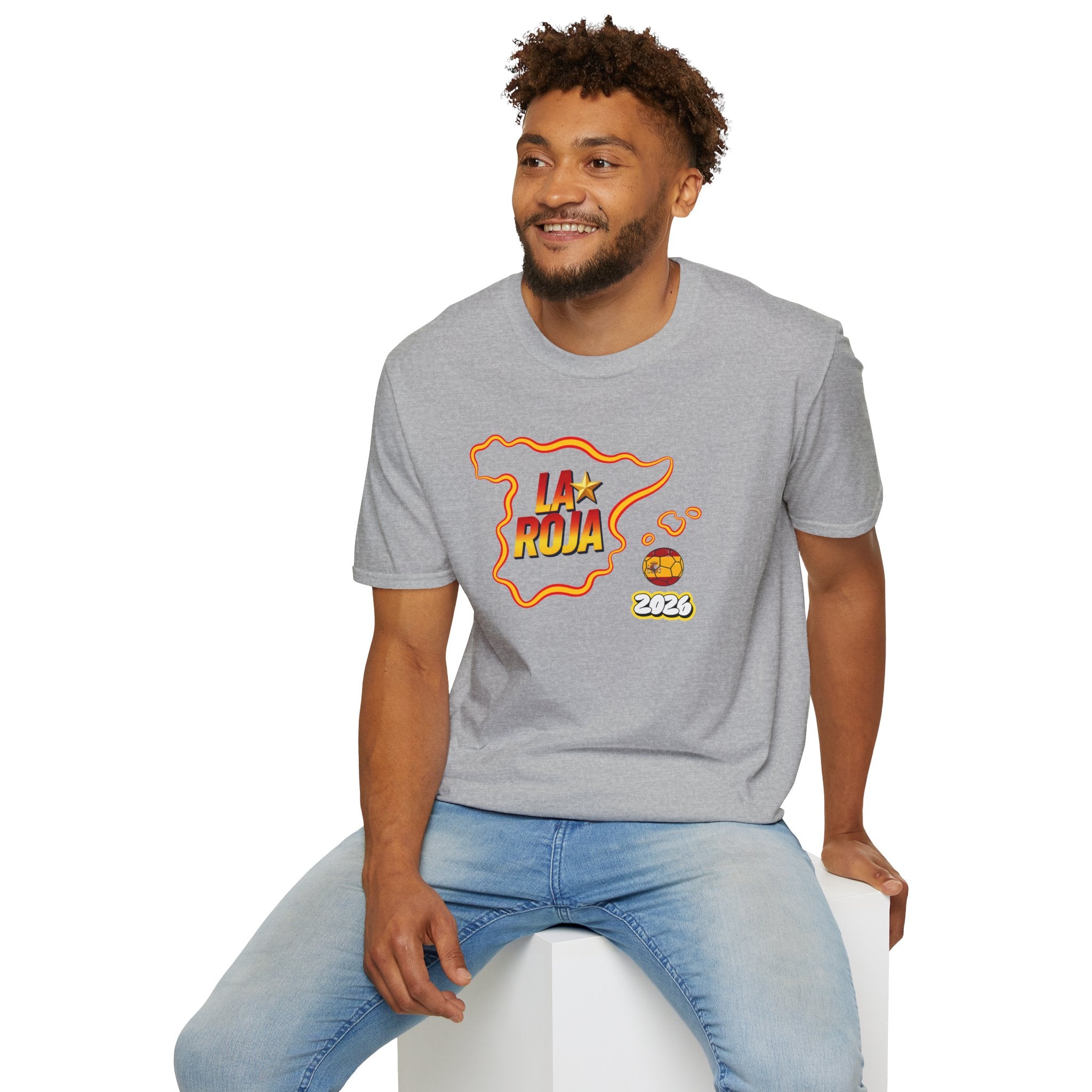 La Roja Spain Map T‑Shirt – 2026 Football World Cup Fan Tee