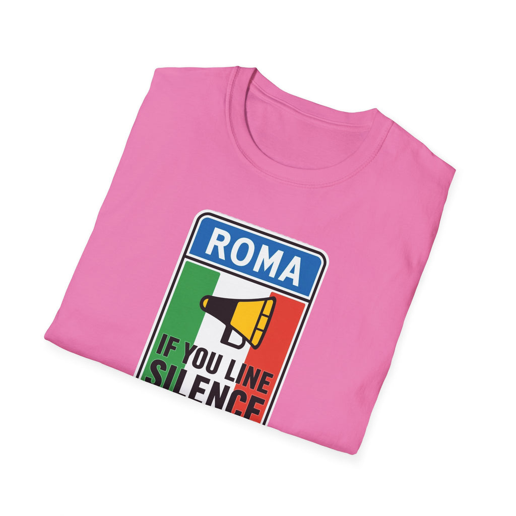 Roma Italian "Honk if you like silence" Unisex Softstyle T-Shirt