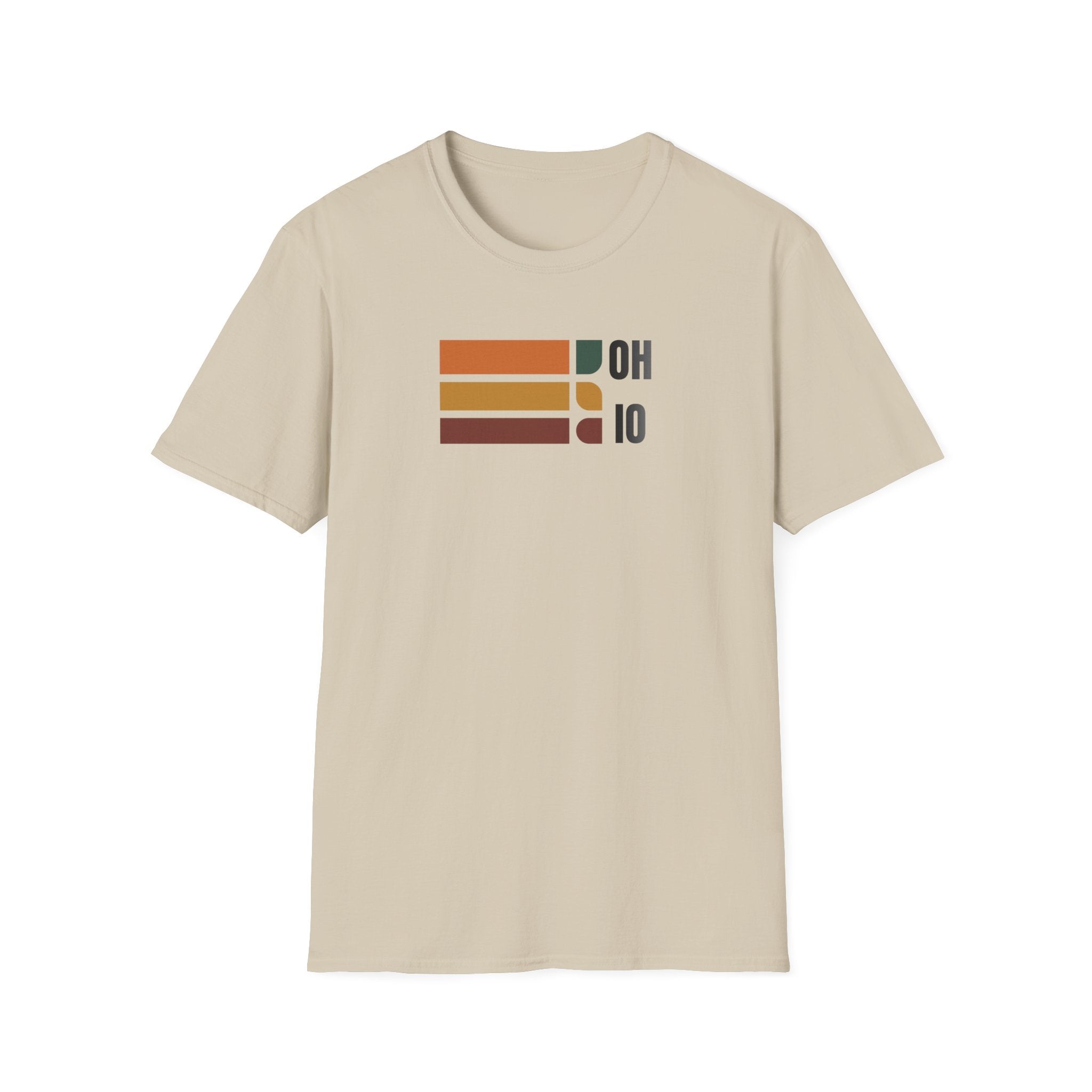 Ohio State Outline Stripes T-Shirt | Retro Buckeye Pride