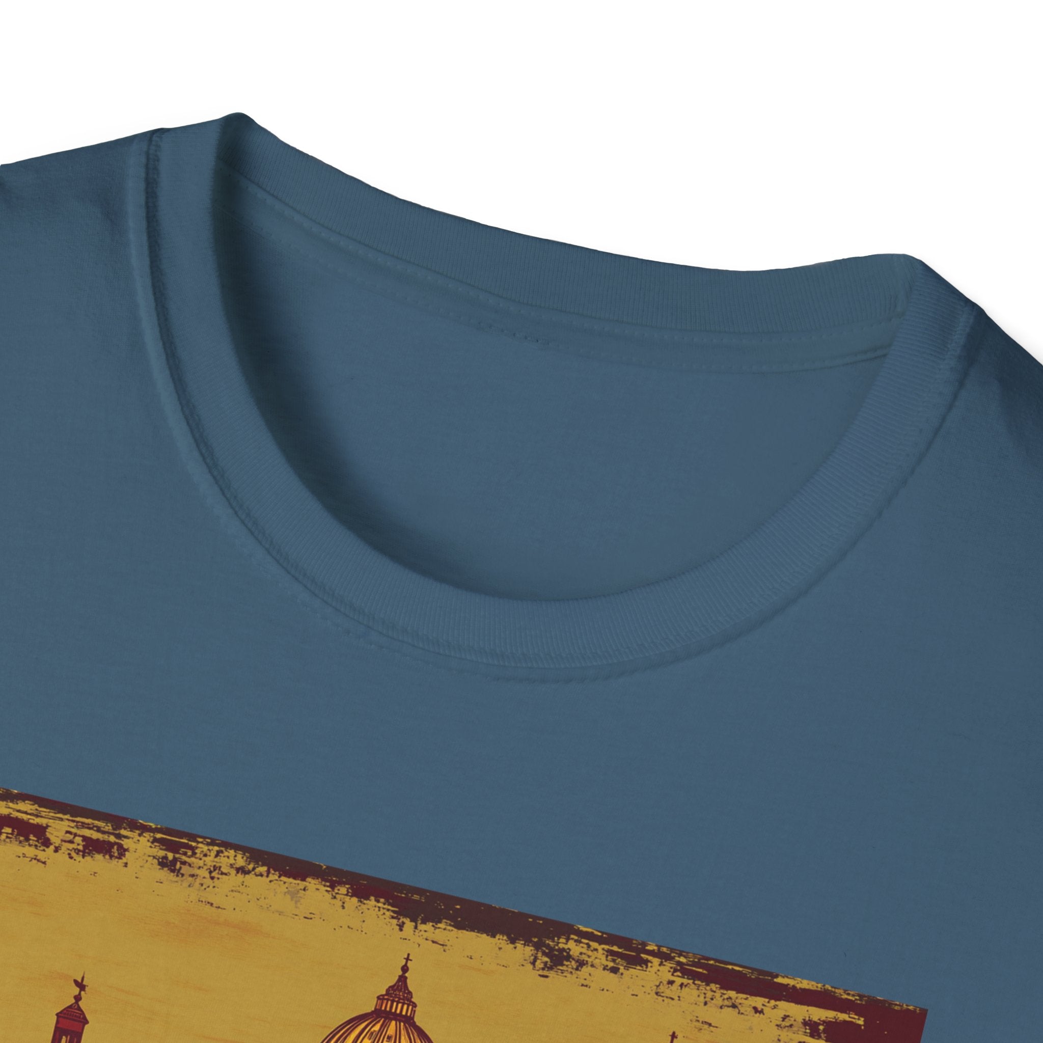 Rome skyline vintage postcard T-Shirt | Roman landmarks travel tee