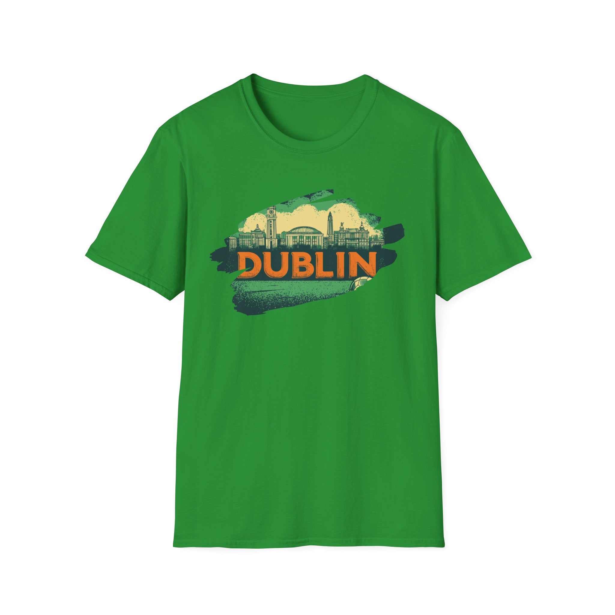 Dublin skyline brushstroke T-Shirt | Ireland travel city tee