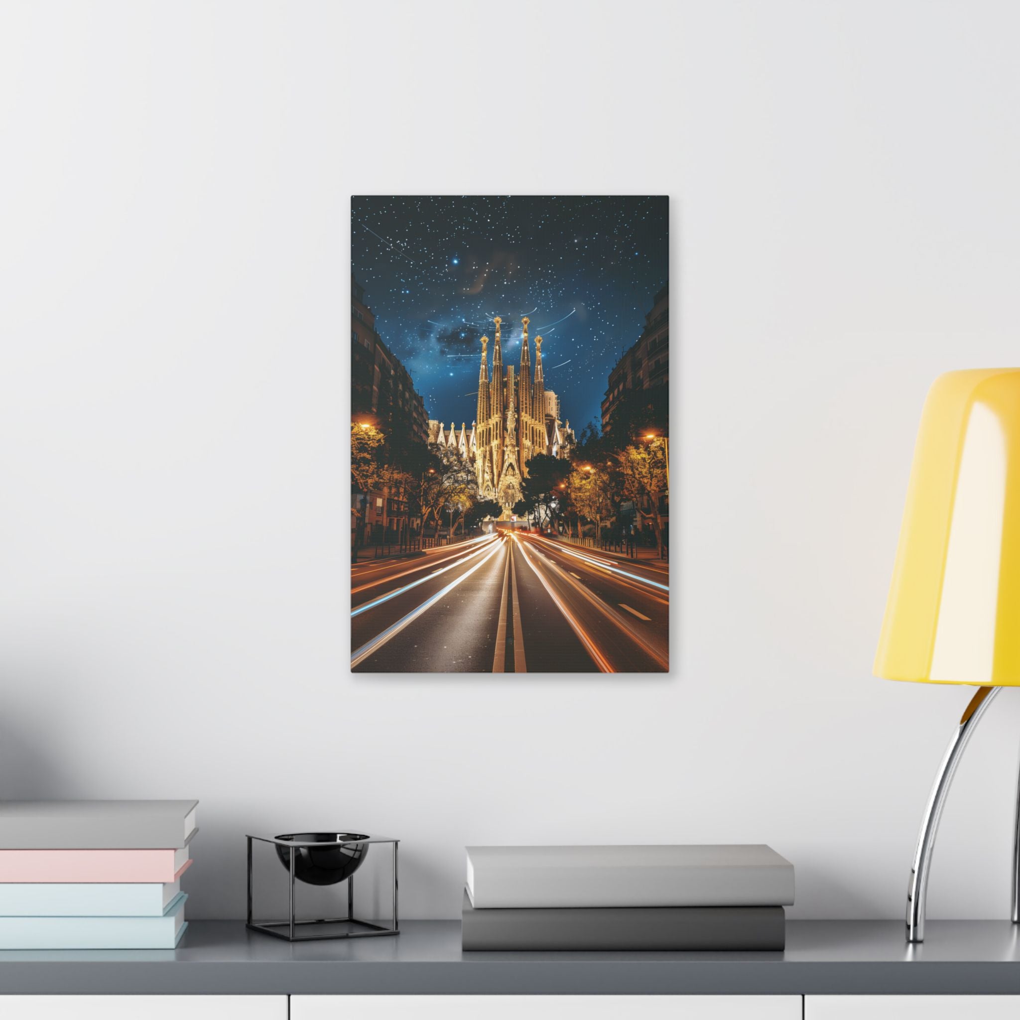 Sagrada Familia Nightscape Canvas