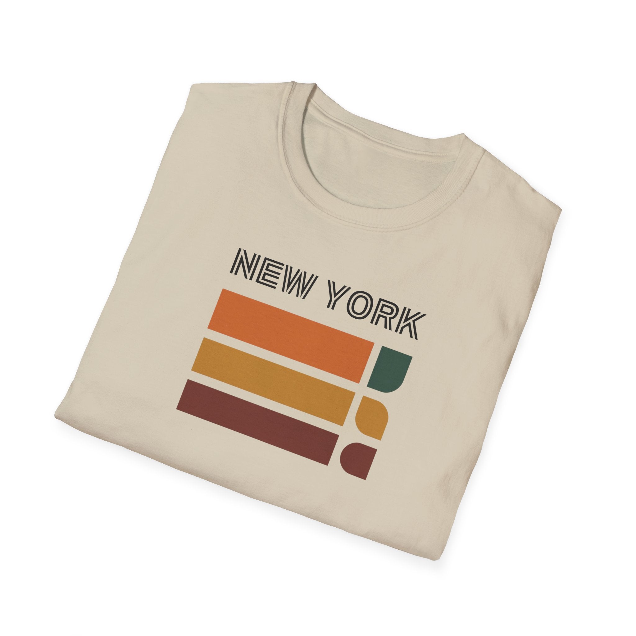 New York Retro Stripes T-Shirt | Vintage City Skyline Tee