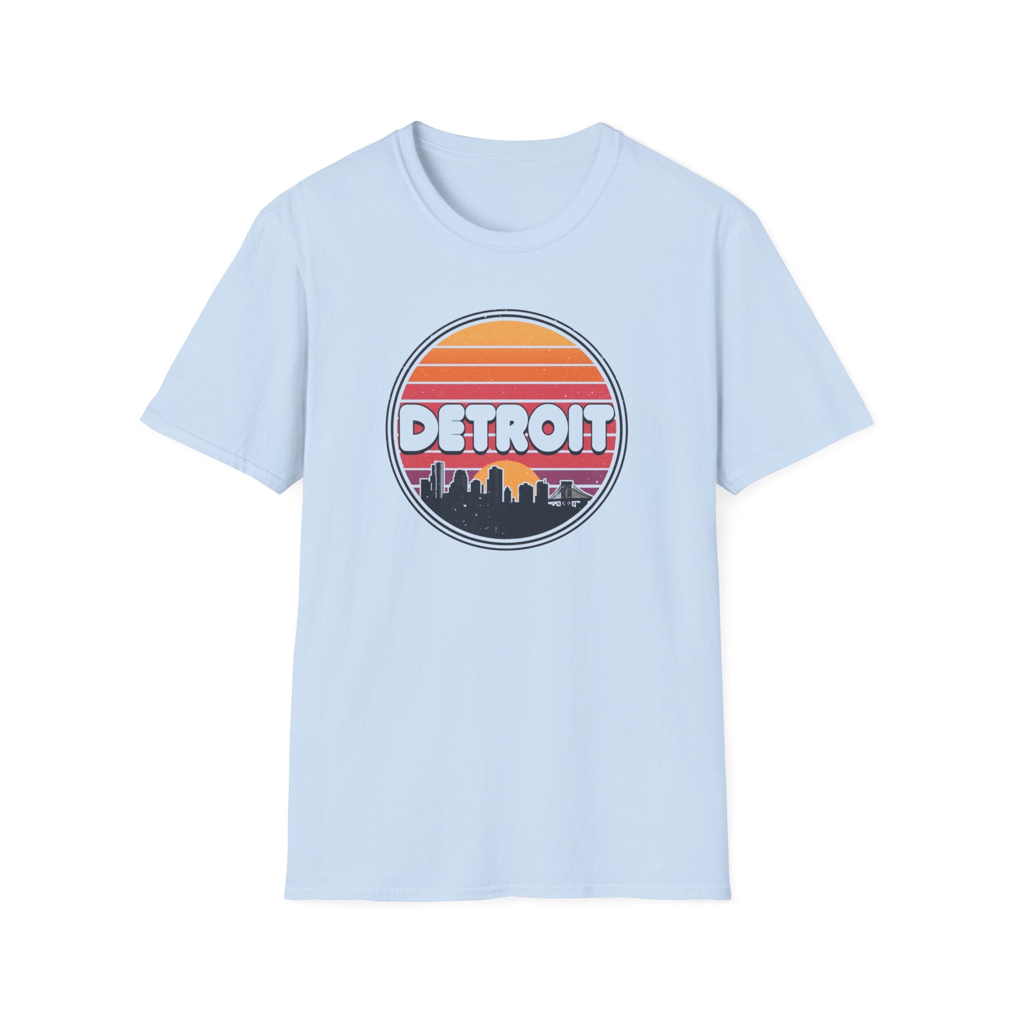 Detroit Sunset Skyline T-Shirt