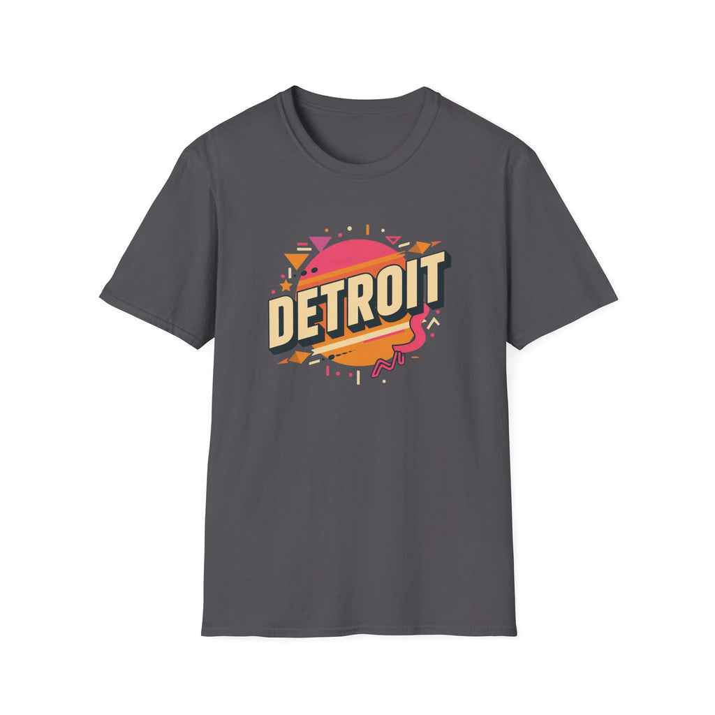 Detroit Retro Sunset T-Shirt — Vintage City Typography Tee