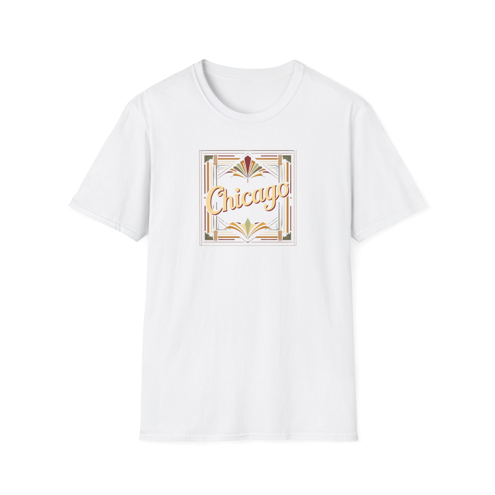 Chicago Art Deco Script T-Shirt | Vintage City Typography