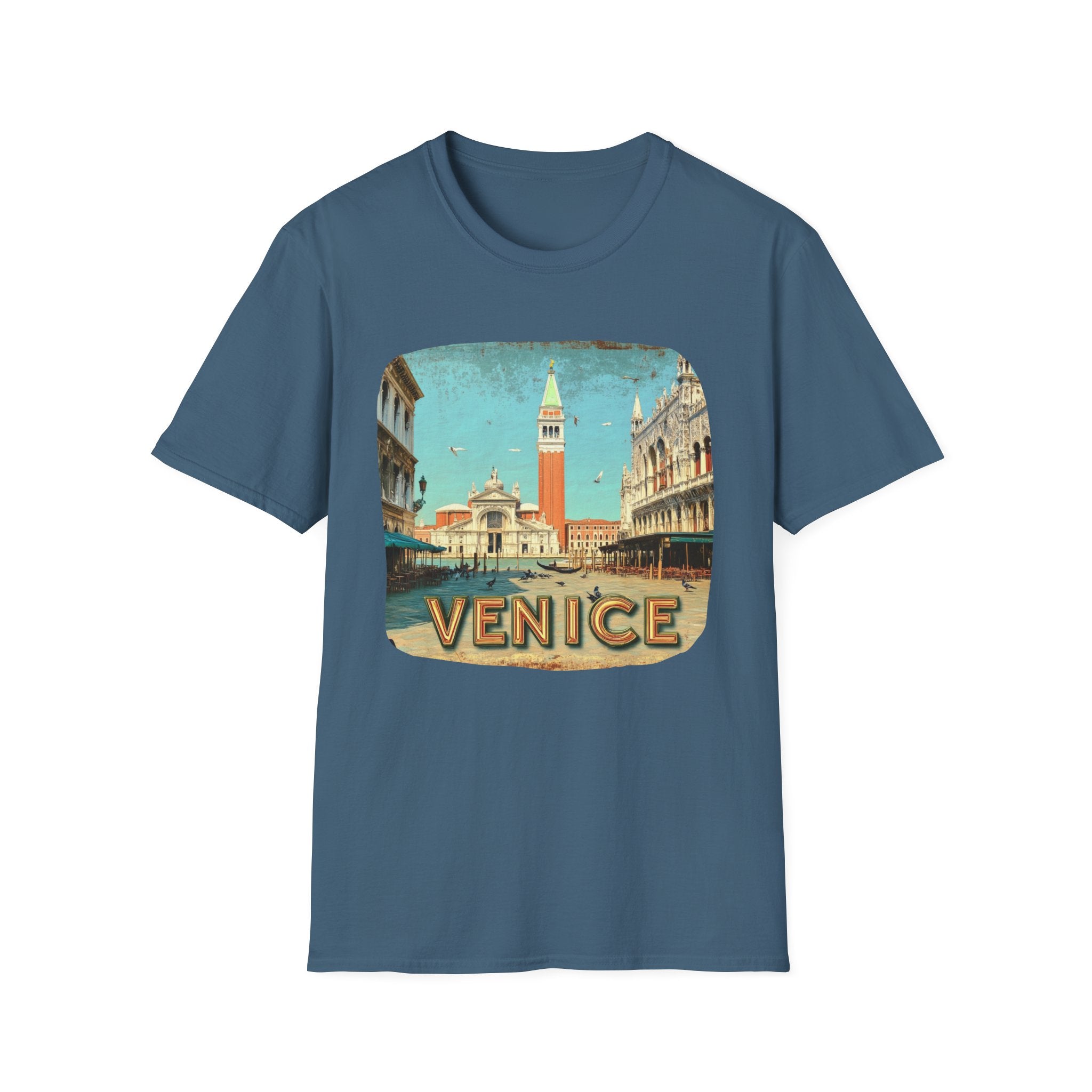 Venice Vintage Postcard T-Shirt | St. Mark's Square Travel Tee