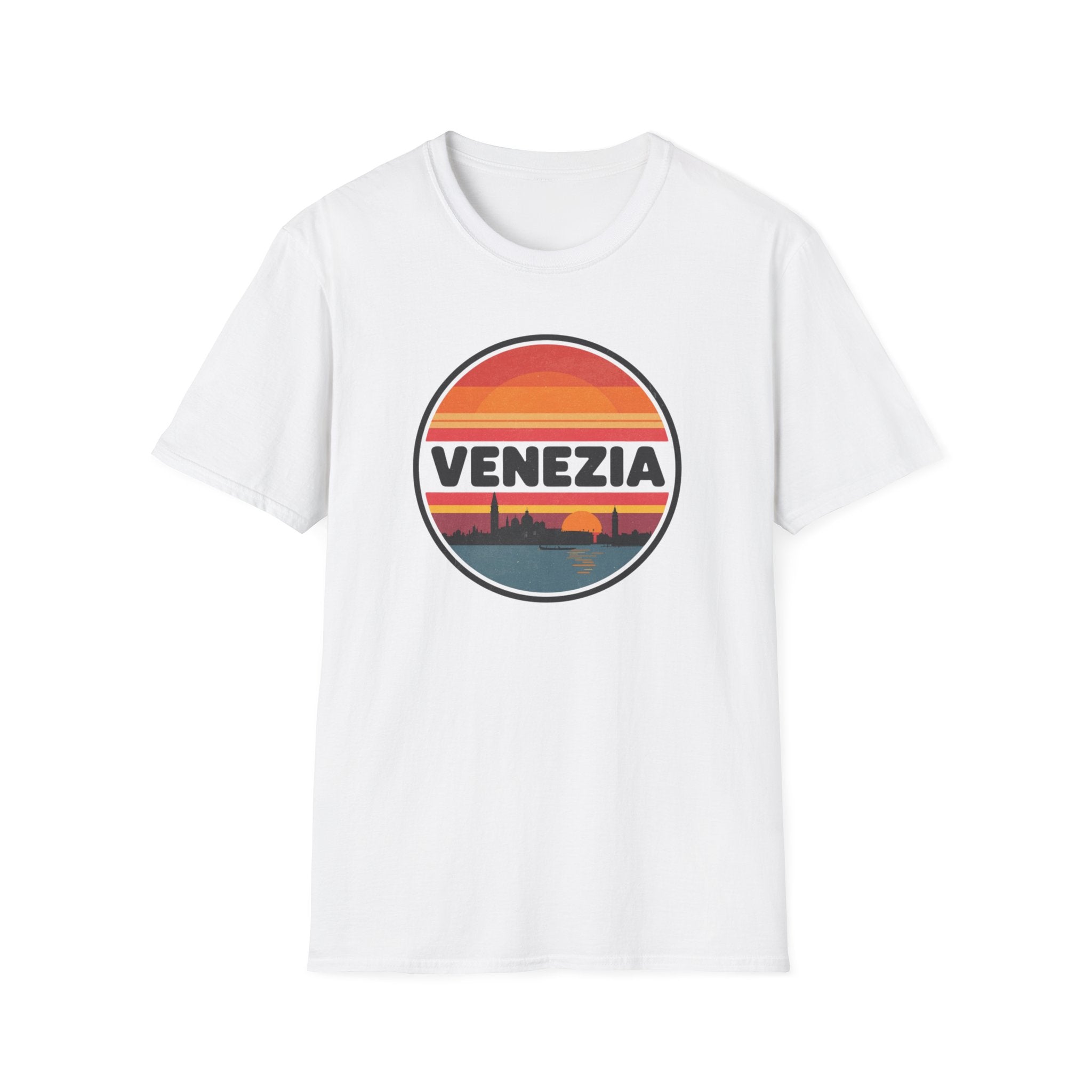 Venezia Sunset T-Shirt — Retro Venice Skyline Tee