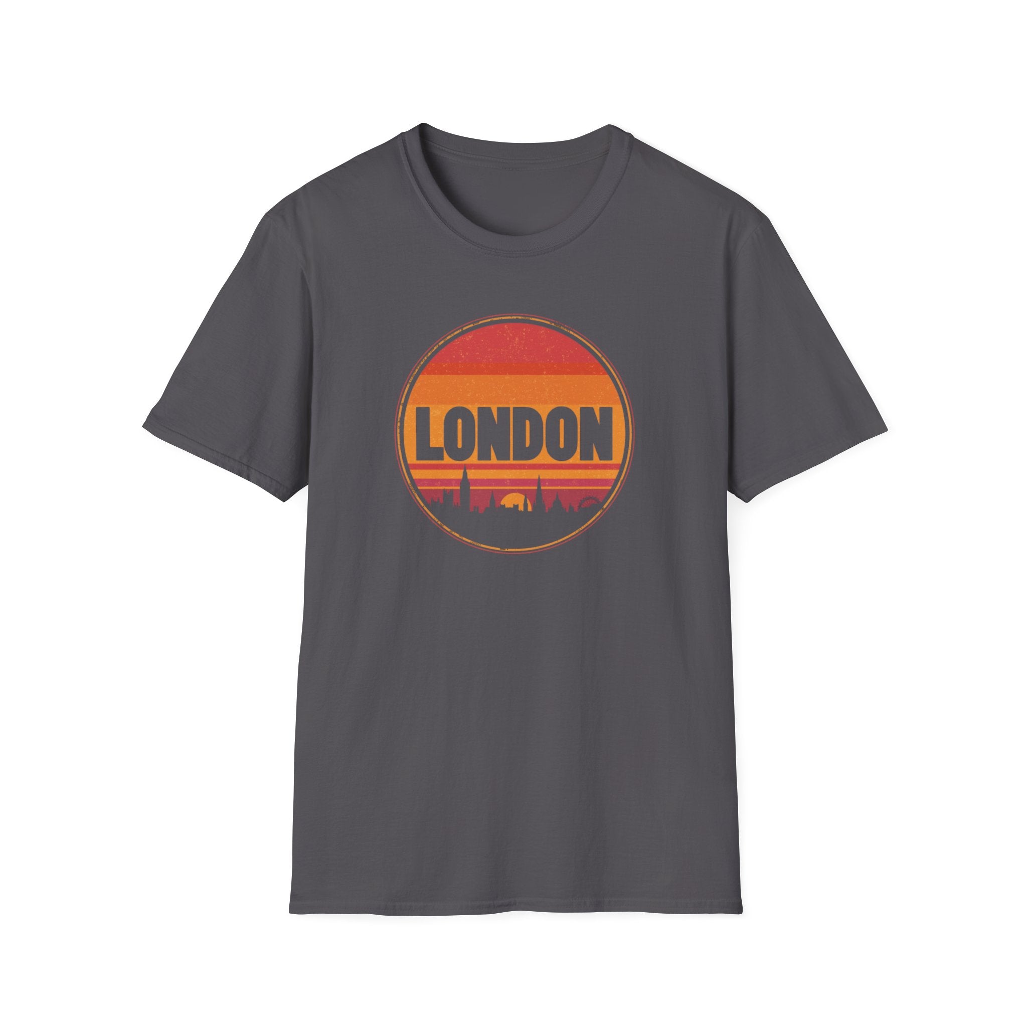 London Sunset T-Shirt — Vintage Skyline Graphic Tee