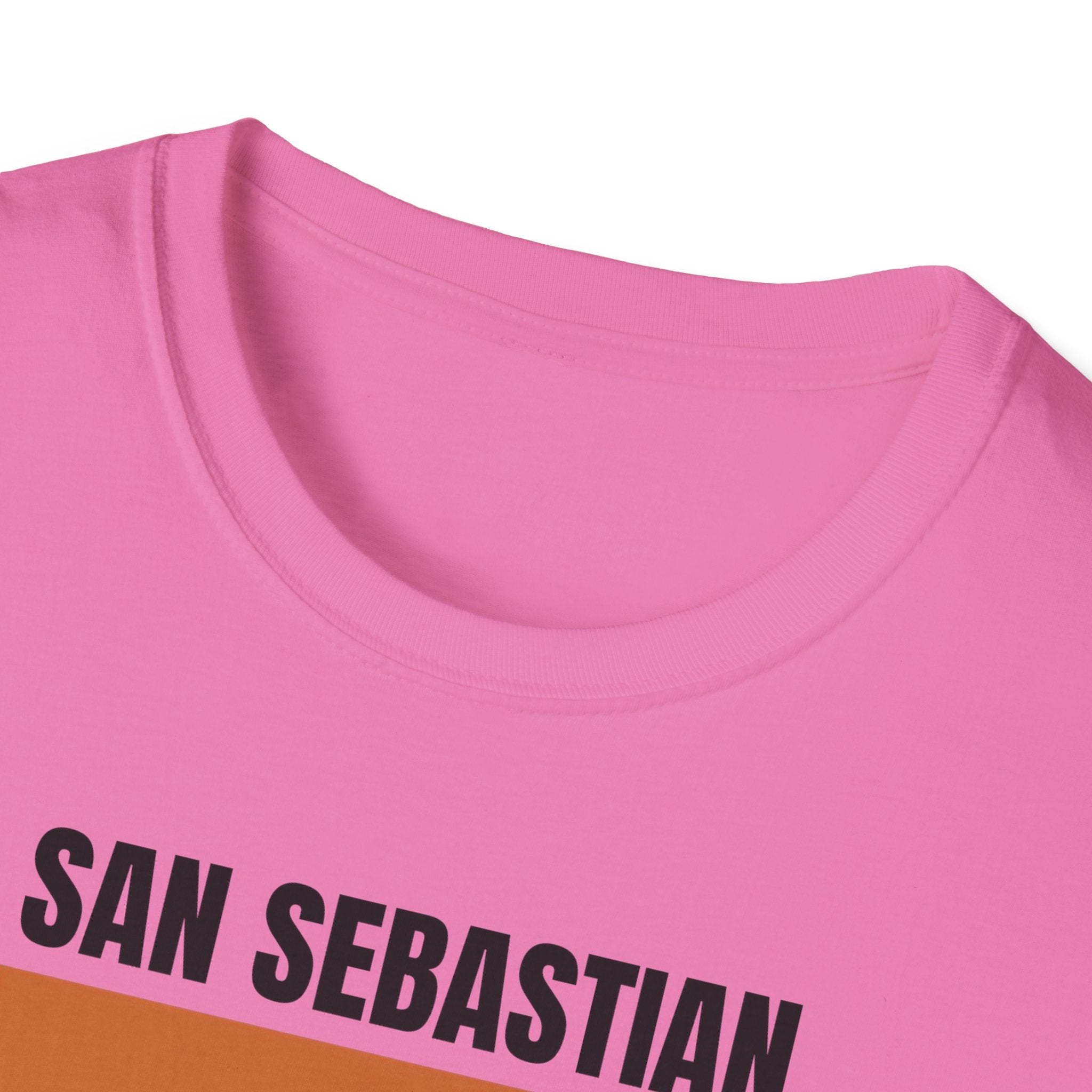 San Sebastian Retro Stripes T-Shirt | Vintage Sunset City Tee