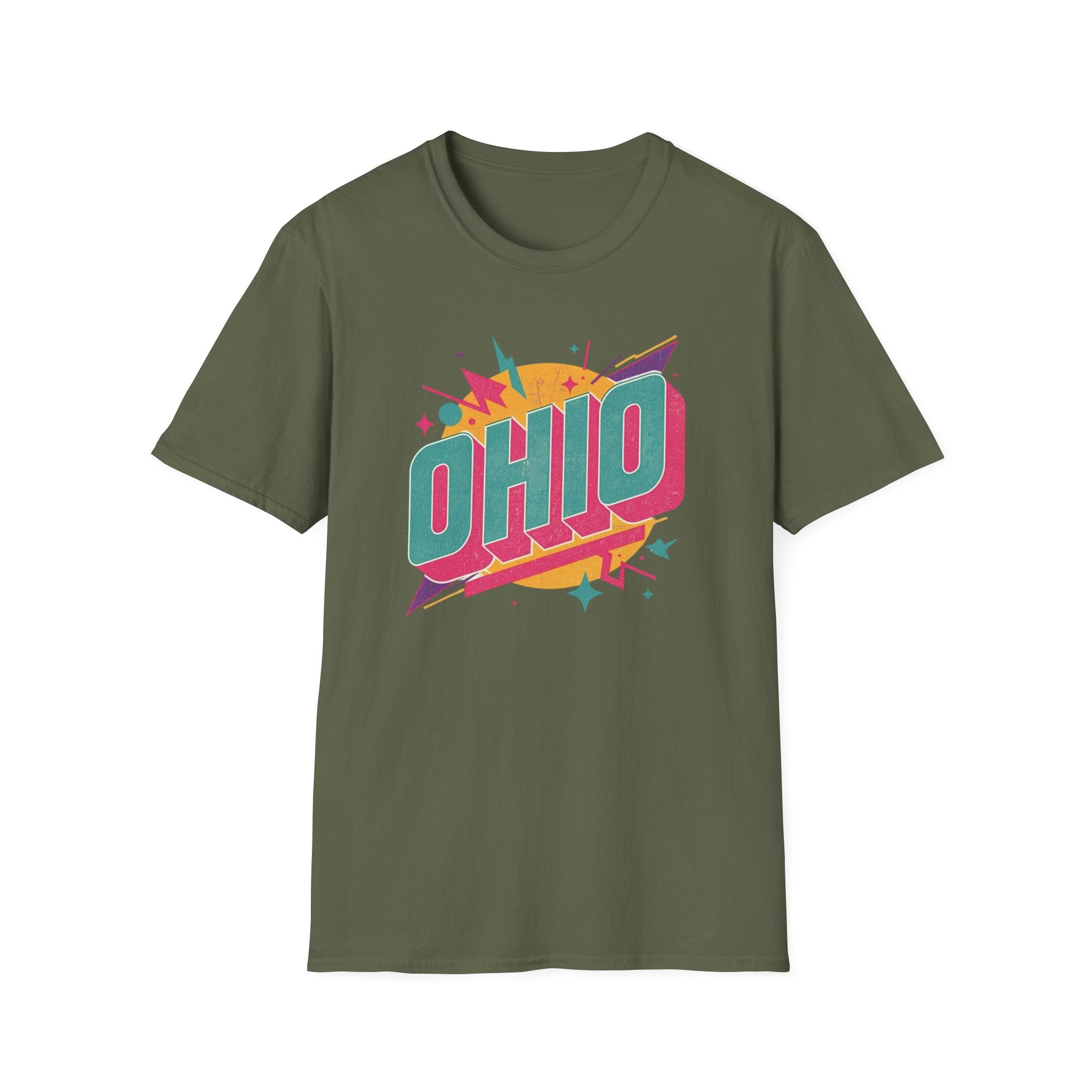Ohio Retro Tee — Colorful Vintage State Pride T-Shirt