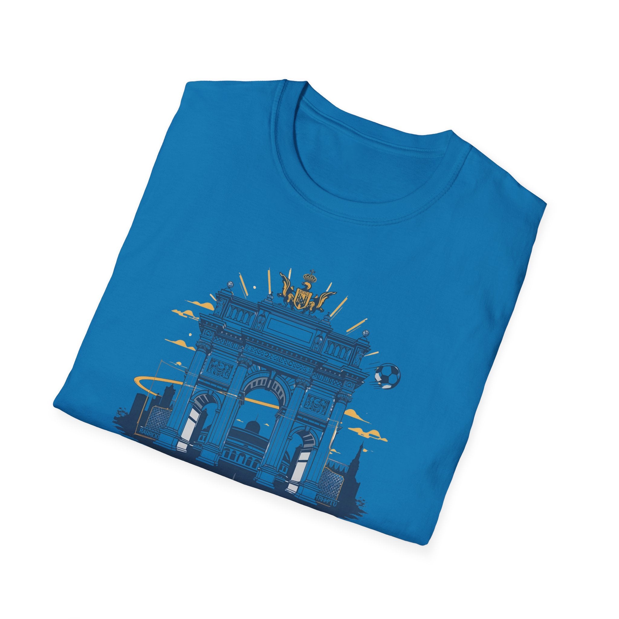 Madrid Arch Illustration T-Shirt | Puerta de Alcalá Landmark Tee