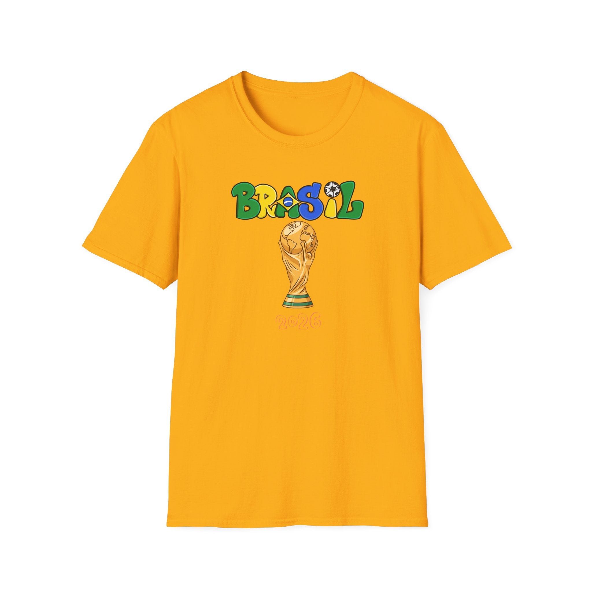 Brasil World Cup Trophy T-Shirt — Brazil Soccer Fan Tee