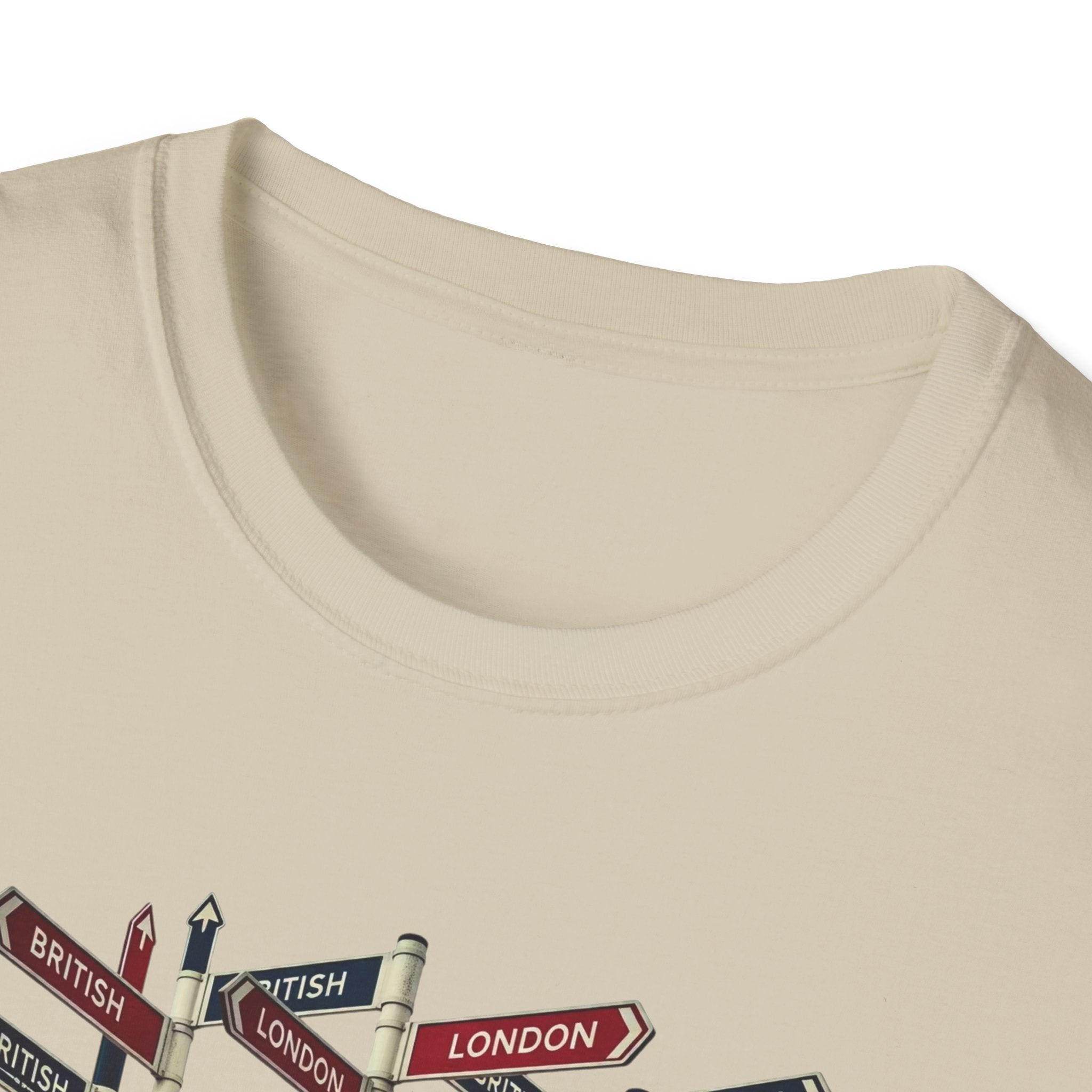 London Street Signs T-Shirt — Vintage Union Jack Directional Graphic