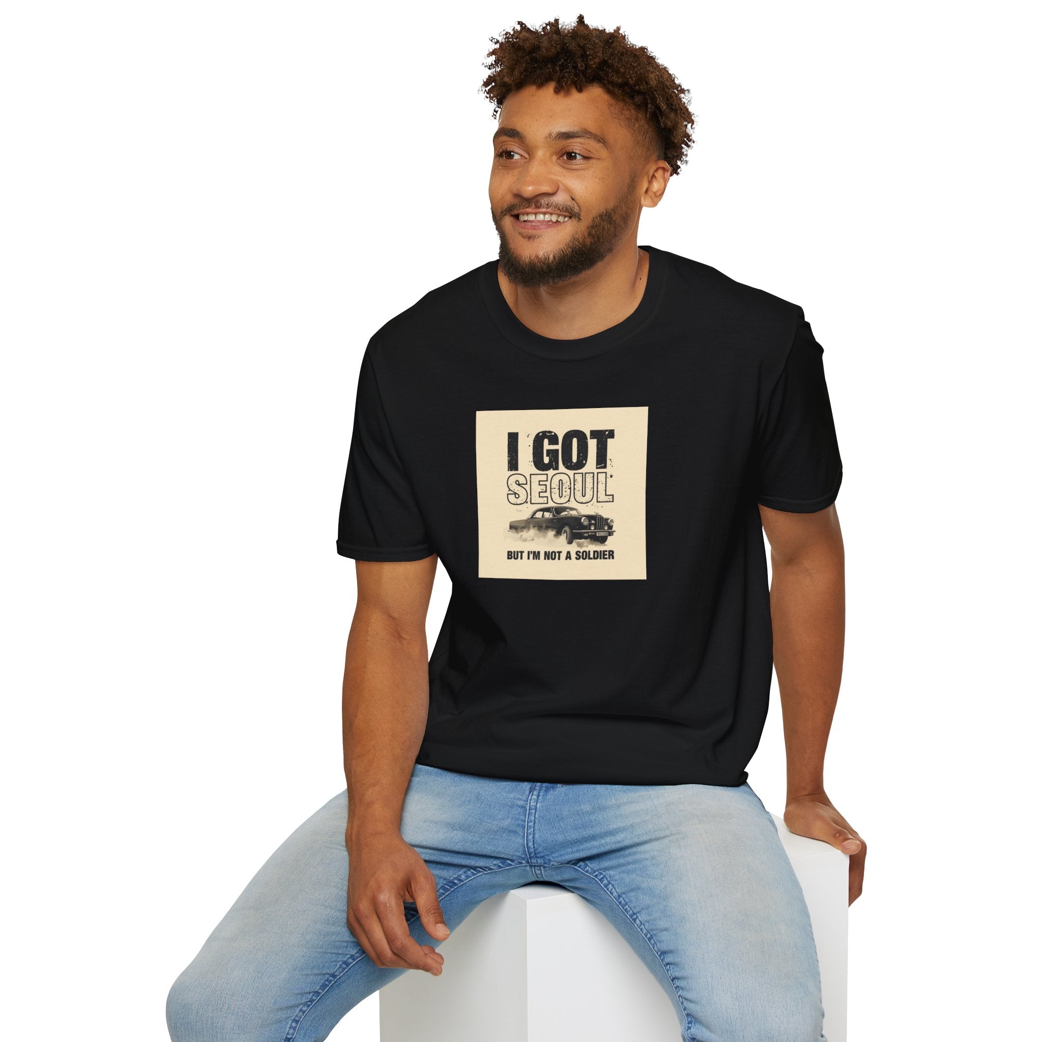 Seoul Travel Tee — "I Got Seoul But I’m Not A Soldier" Vintage Korea Souvenir T-Shirt