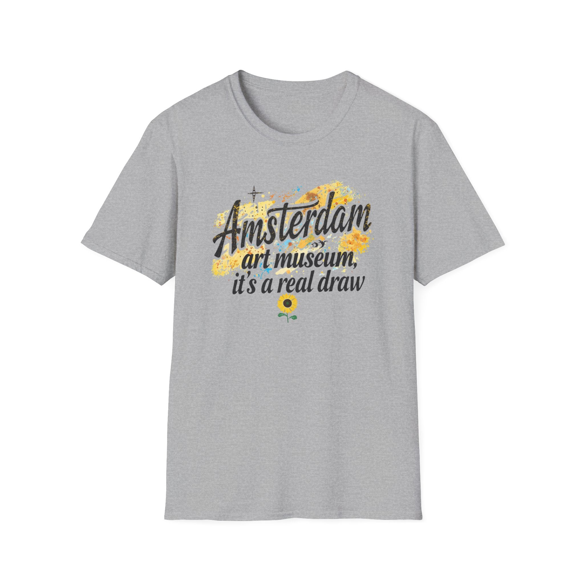 Amsterdam Art Museum T-Shirt — "Amsterdam: art museum, it's a real draw" Travel Tee