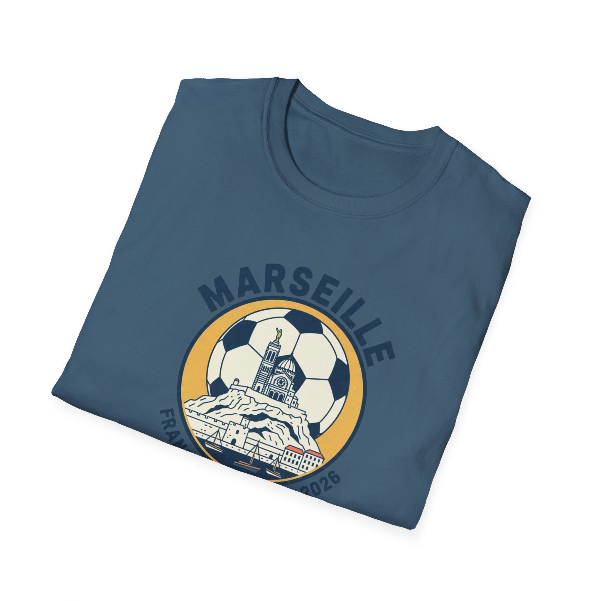 Marseille Soccer T‑Shirt – France World Cup 2026 Stadium Graphic