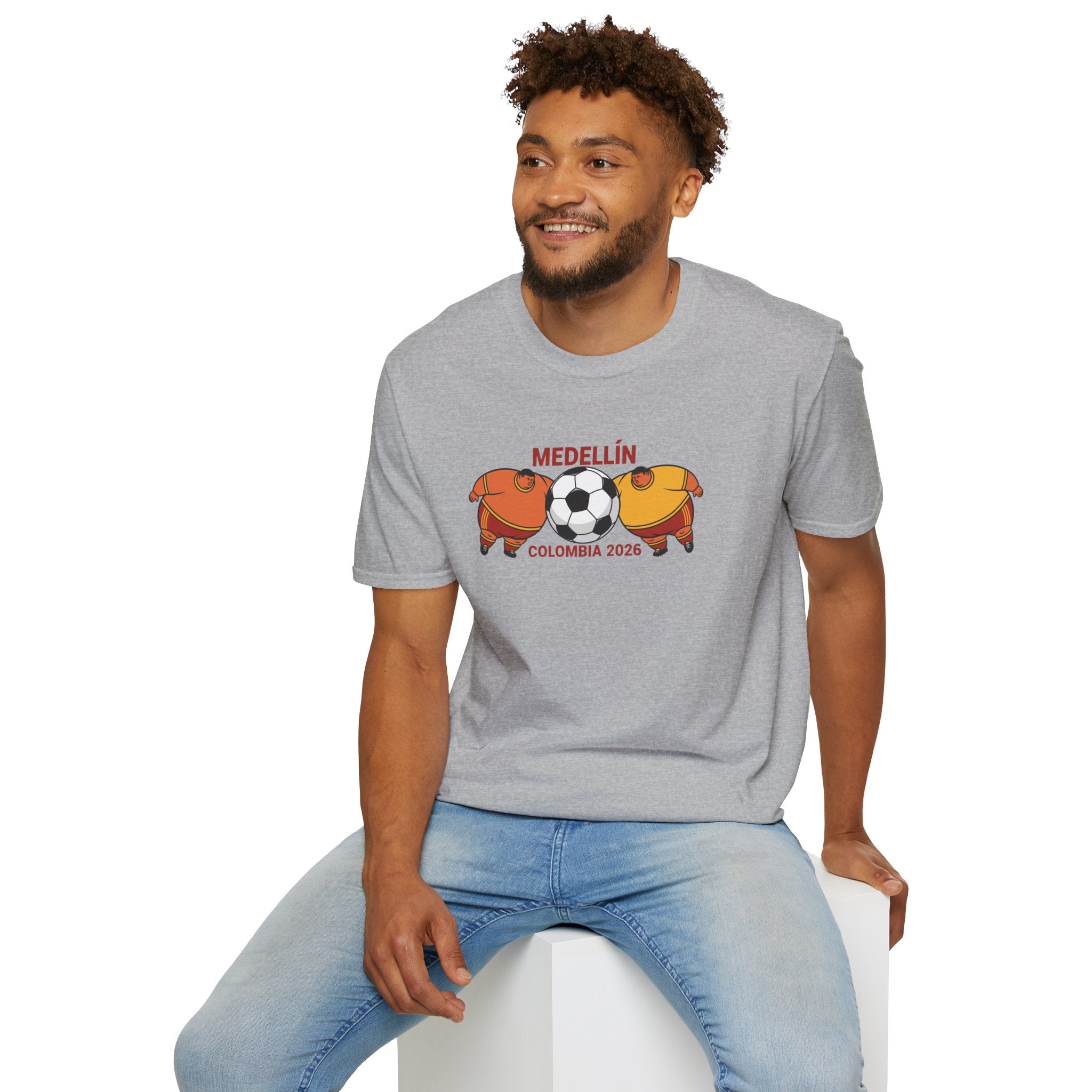 Medellín Colombia 2026 Soccer T-Shirt – Football Dolphins Graphic Tee