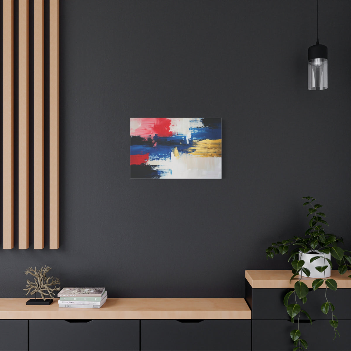 Abstract Color Splash Canvas - Paris French artistic heritage