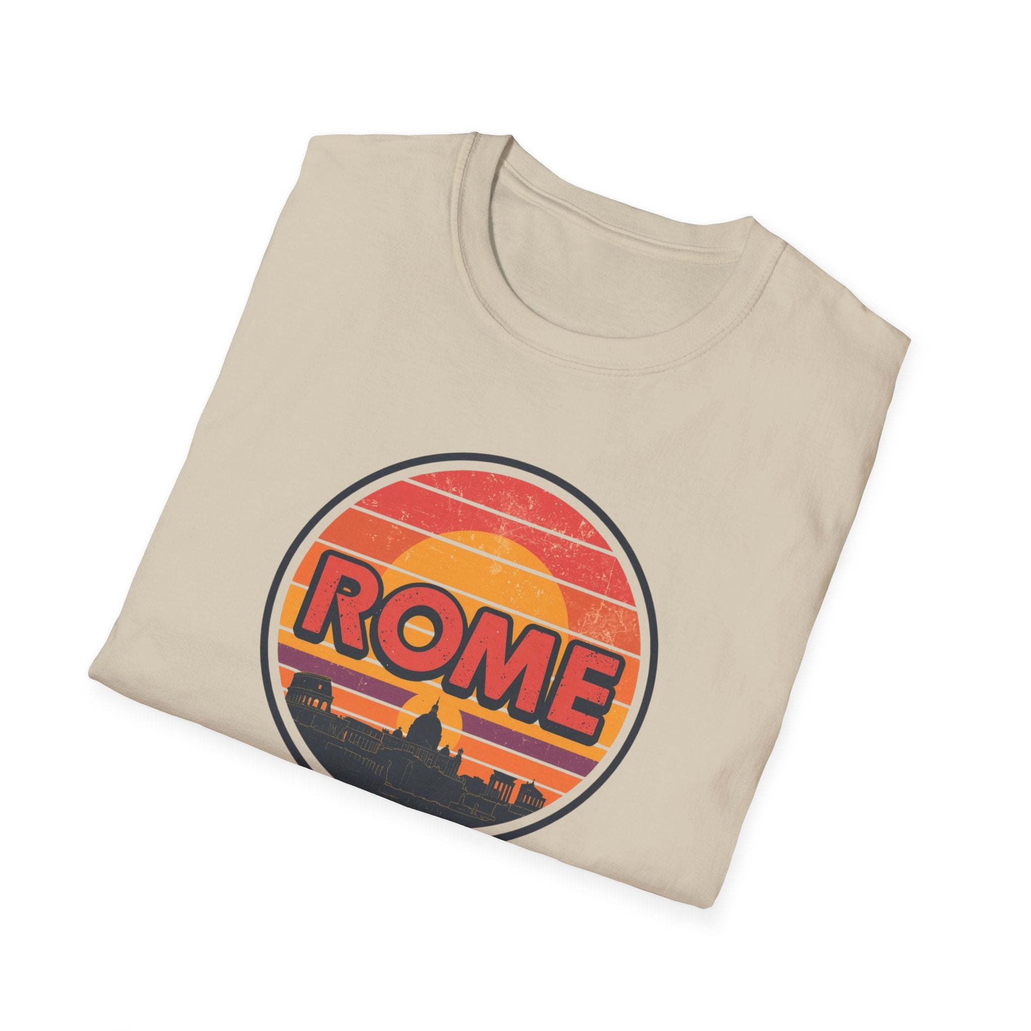 Rome Vintage Sunset T-Shirt — Retro Italian Travel Tee