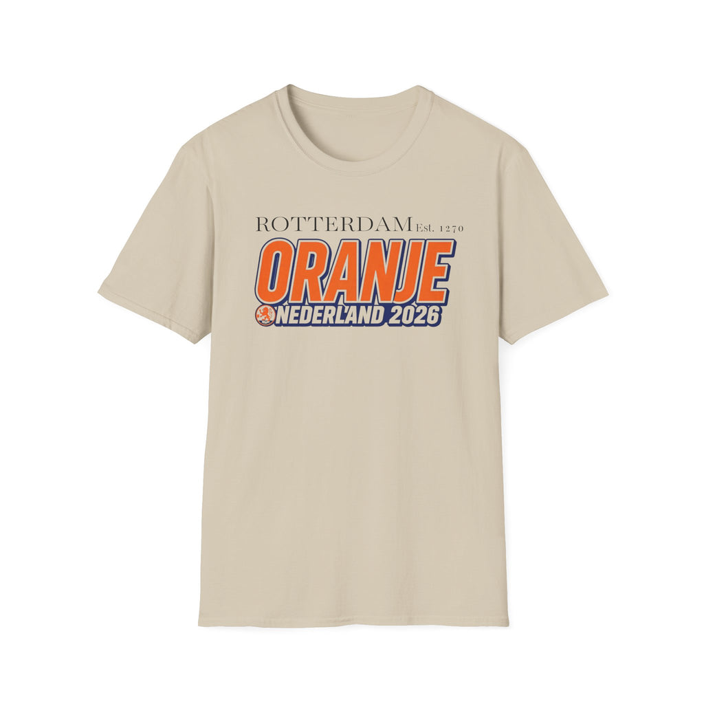 Oranje Nederland 2026 T-Shirt — Rotterdam Football Fan Tee