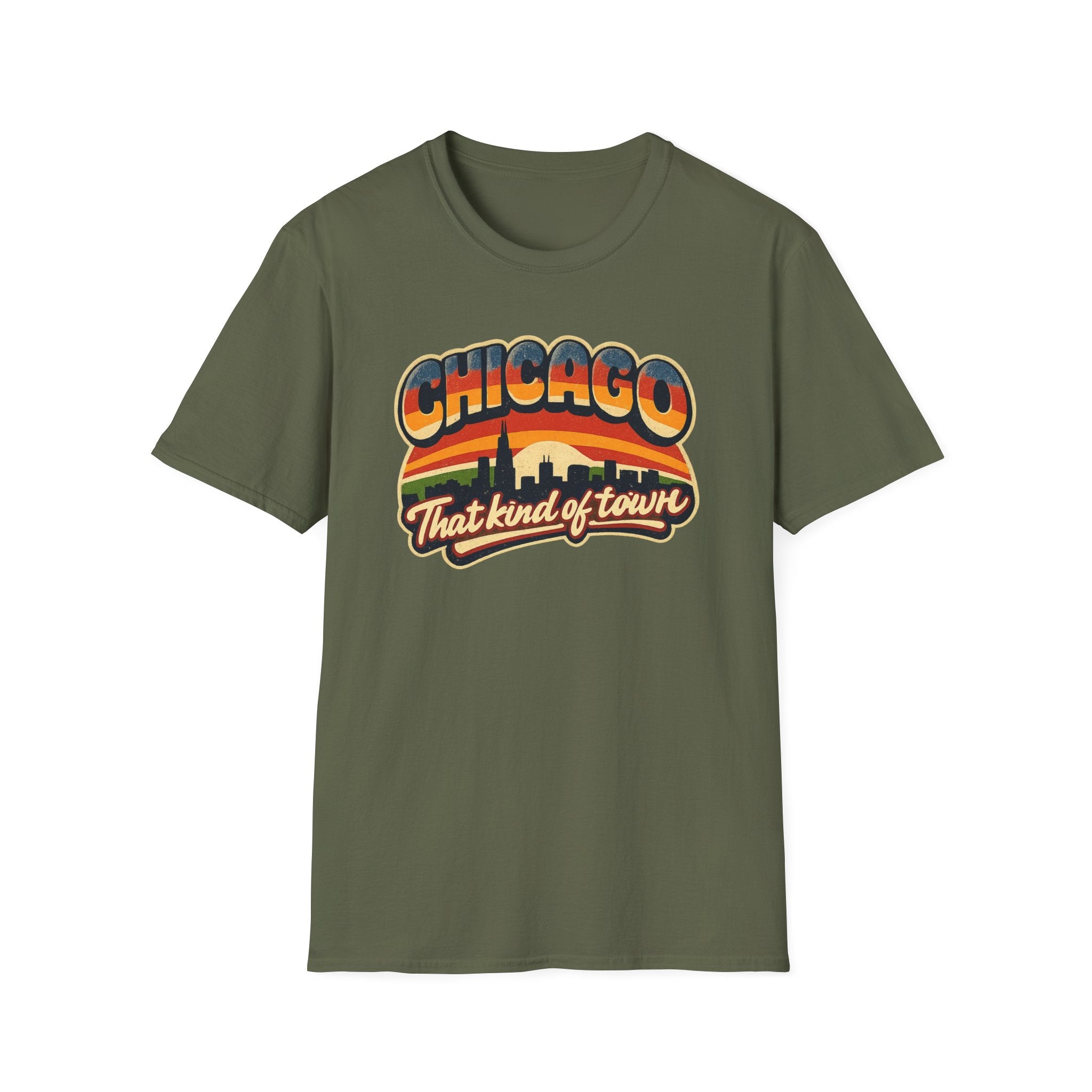 Chicago Retro Skyline T-Shirt — "That Kind of Town" Vintage City Tee