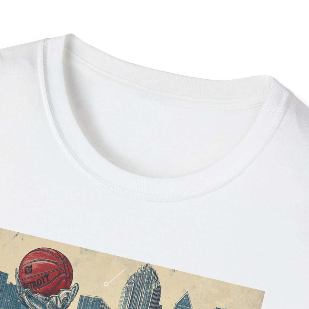 Detroit skyline vintage postcard T-Shirt | Retro city skyline tee