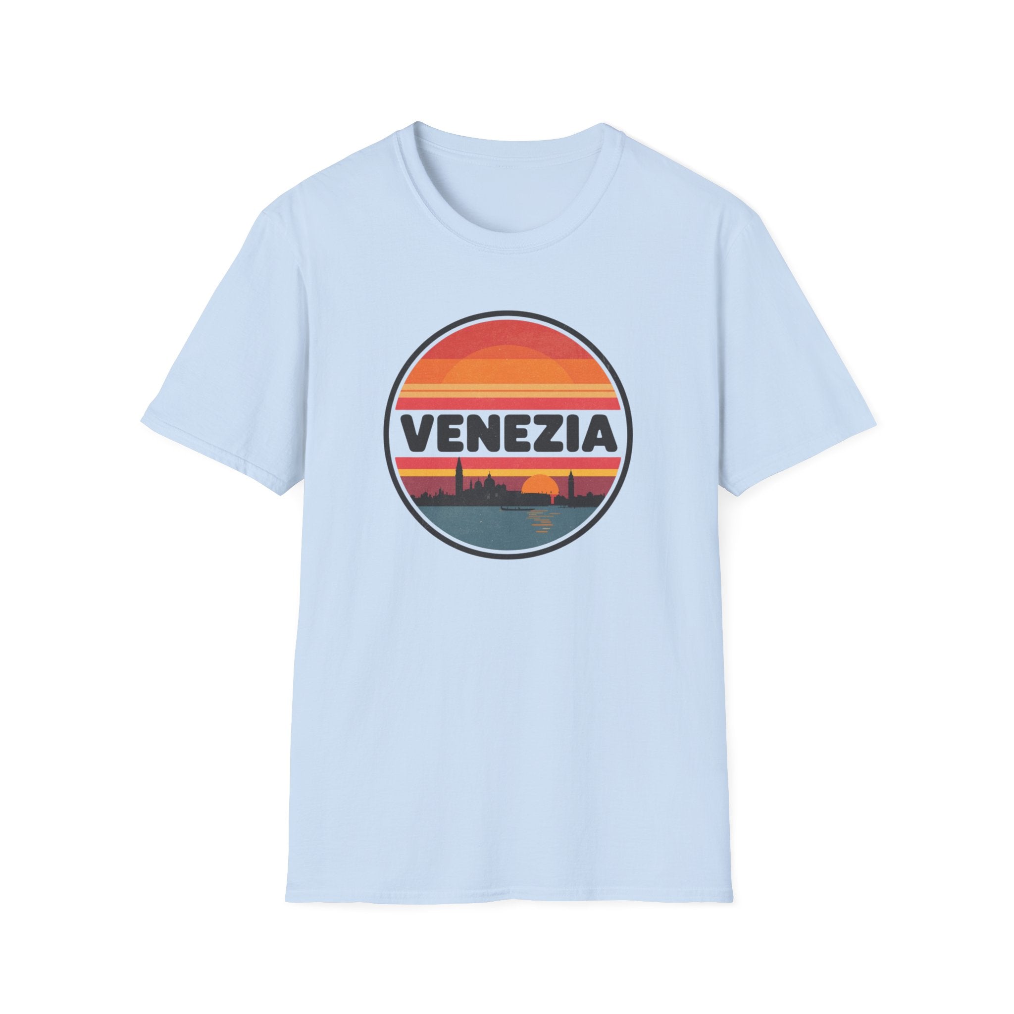 Venezia Sunset T-Shirt — Retro Venice Skyline Tee