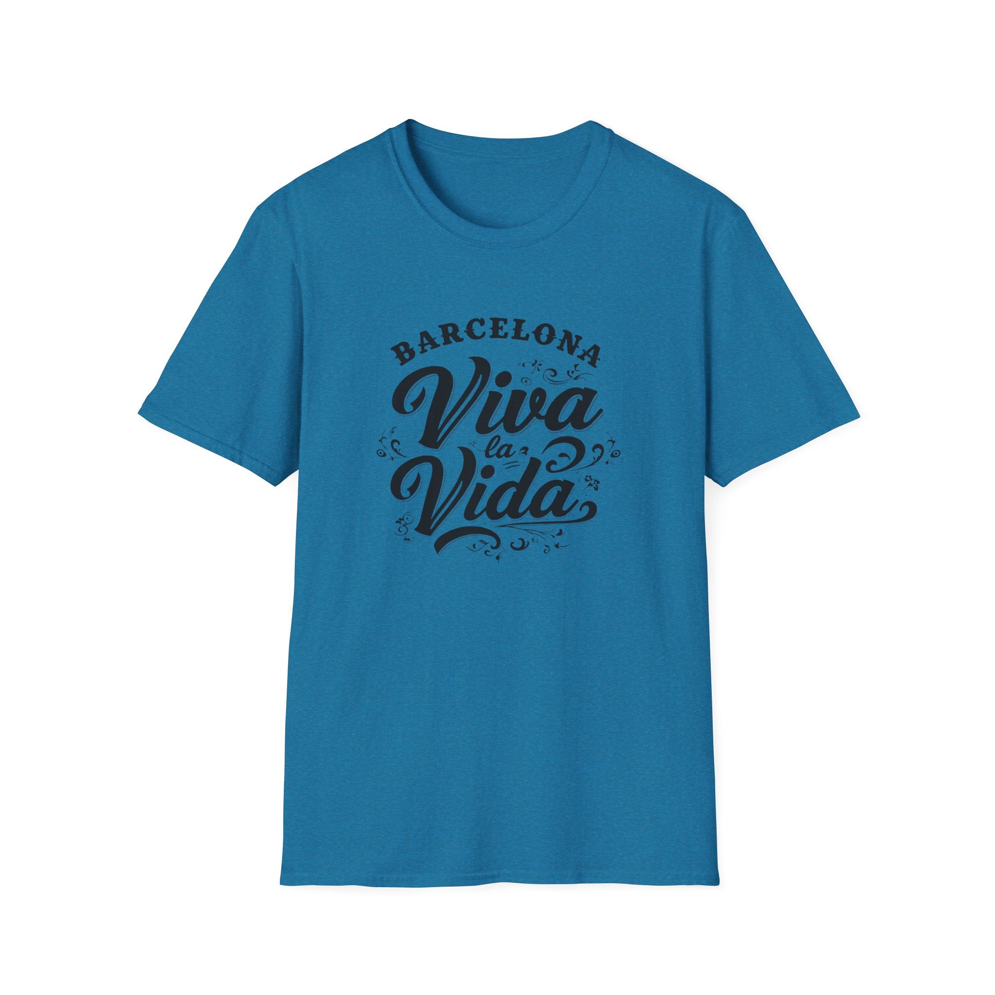 Barcelona Viva la Vida T-Shirt | Spanish Phrase Typography Tee