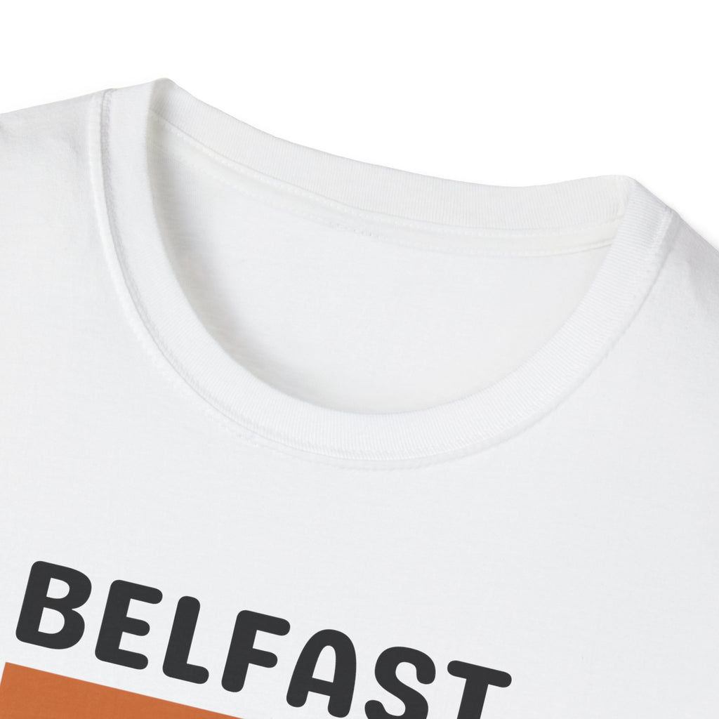 Belfast Retro Stripes T-Shirt | City Vintage Bar Graphic