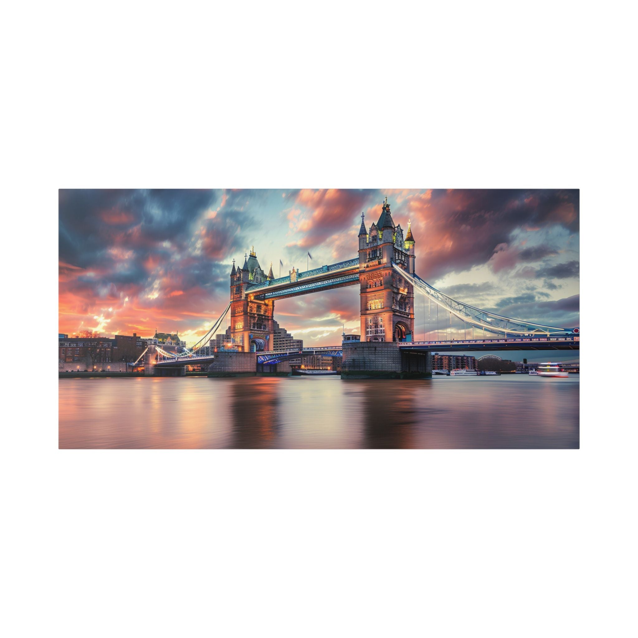 Tower Bridge Sunset Canvas