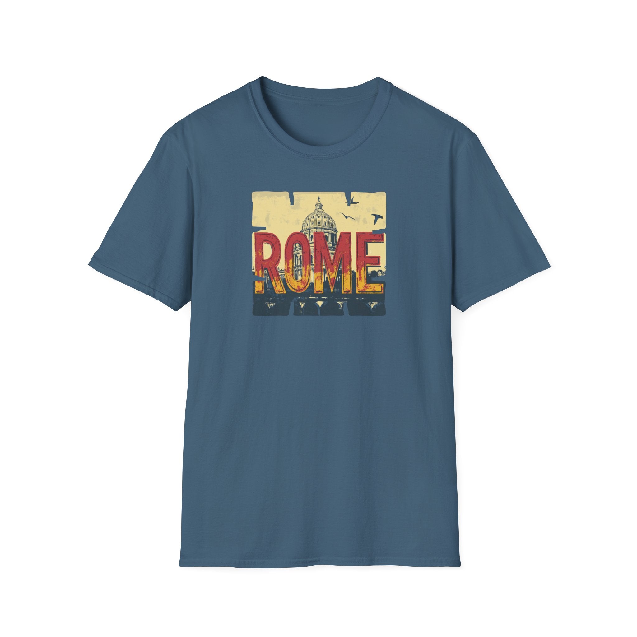 Rome Vintage Skyline T-Shirt | Italian Capitol Landmark Tee