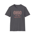 Ohio Heart of It All T-Shirt — Vintage State Pride Tee