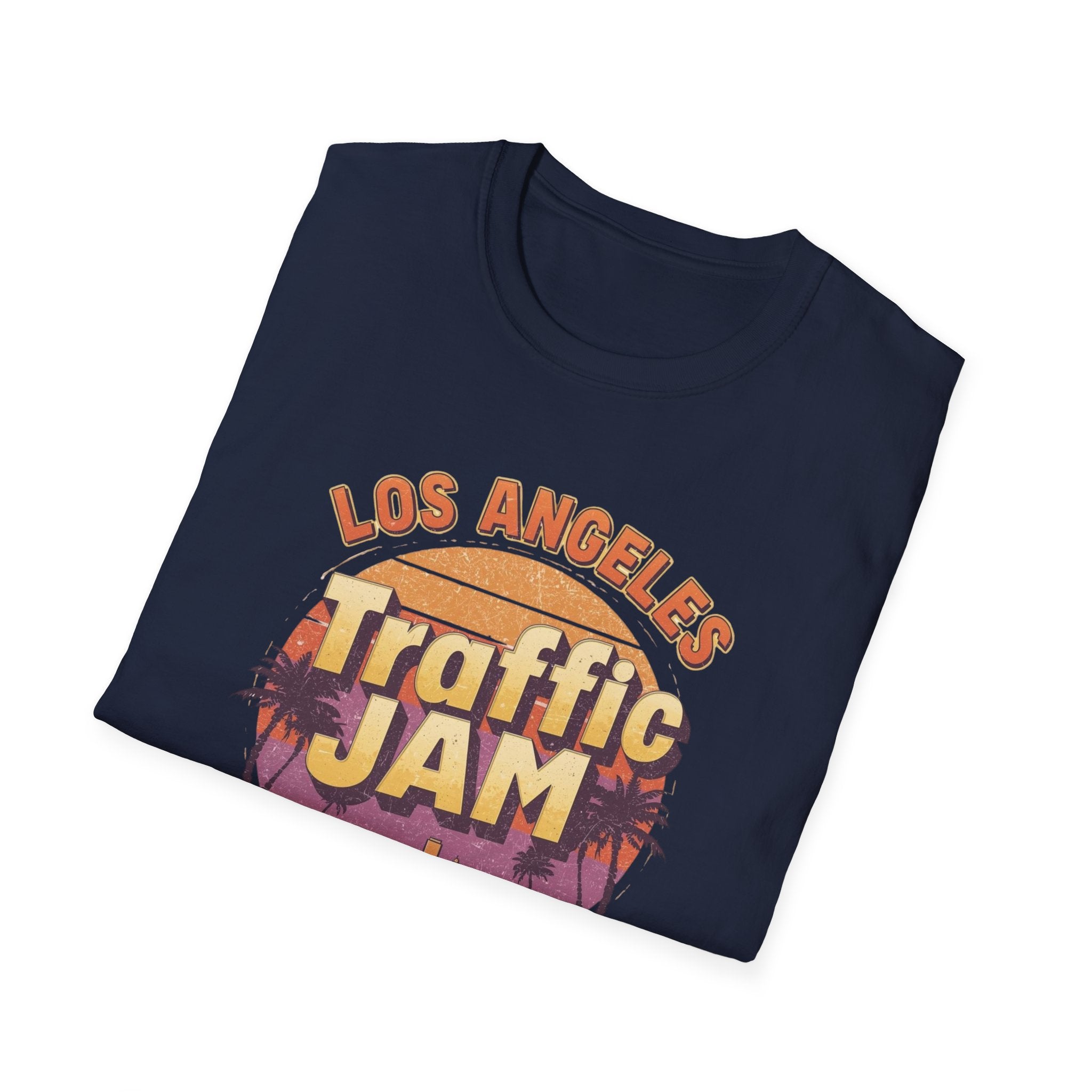 Traffic Jam T-Shirt — "Los Angeles Traffic Jam: Always In Session" Retro Sunset Tee