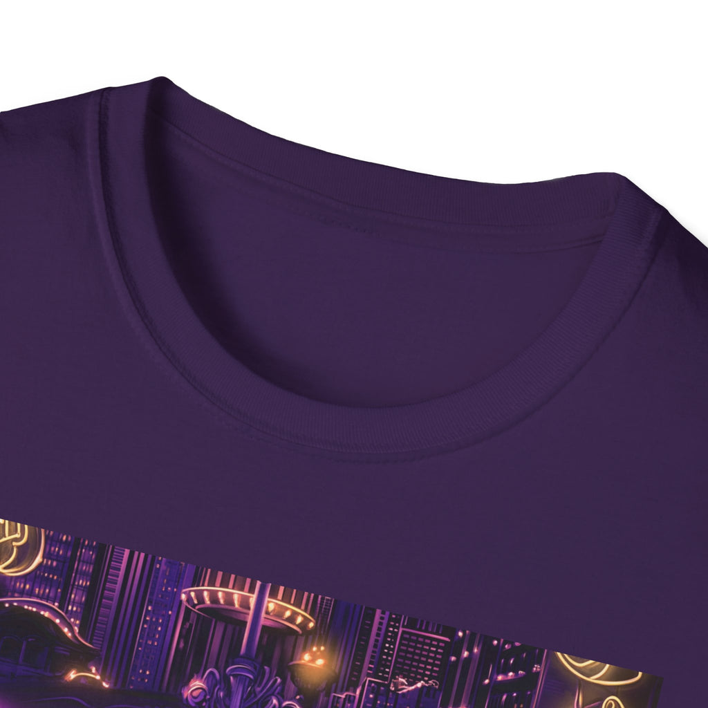 Chicago Neon Sign T-Shirt | Vintage Neon City Design