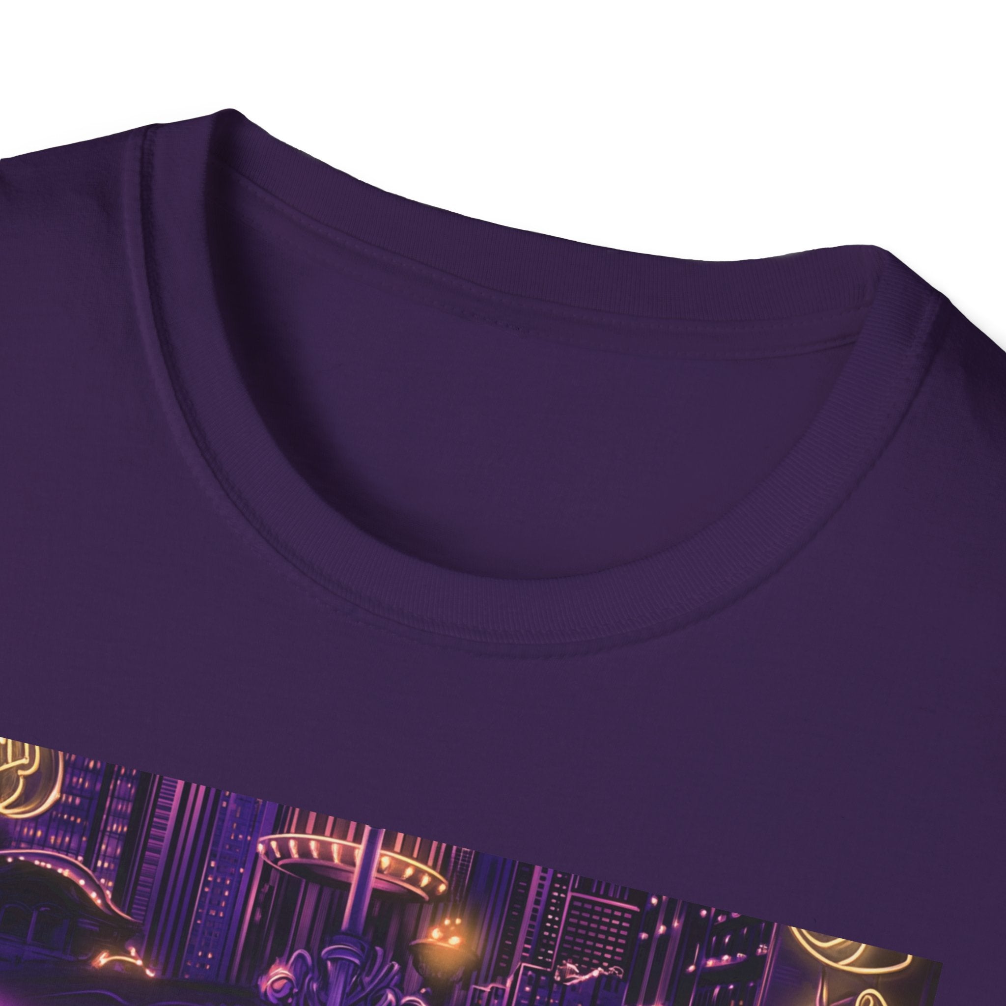Chicago Neon Sign T-Shirt | Vintage Neon City Design