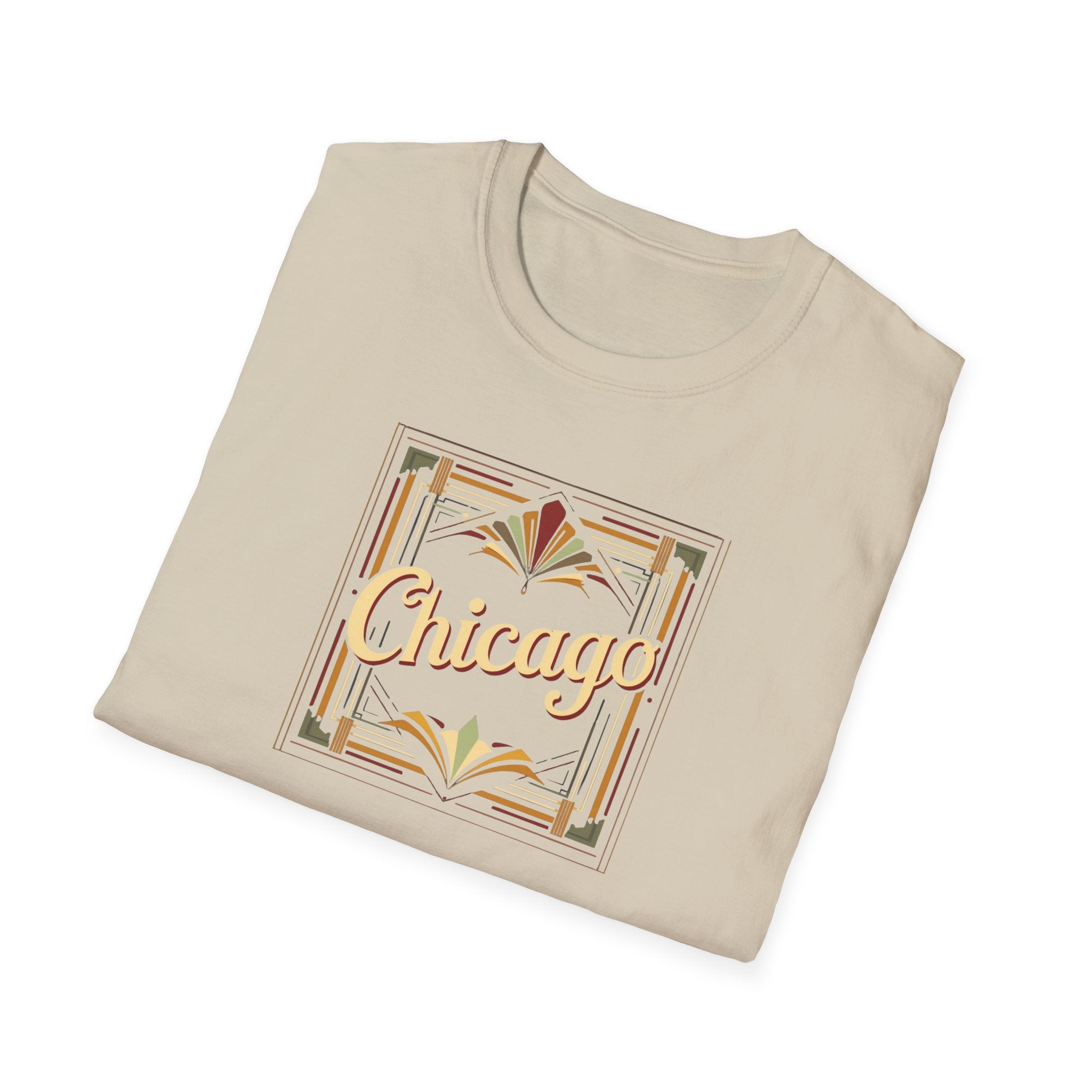 Chicago Art Deco Script T-Shirt | Vintage City Typography
