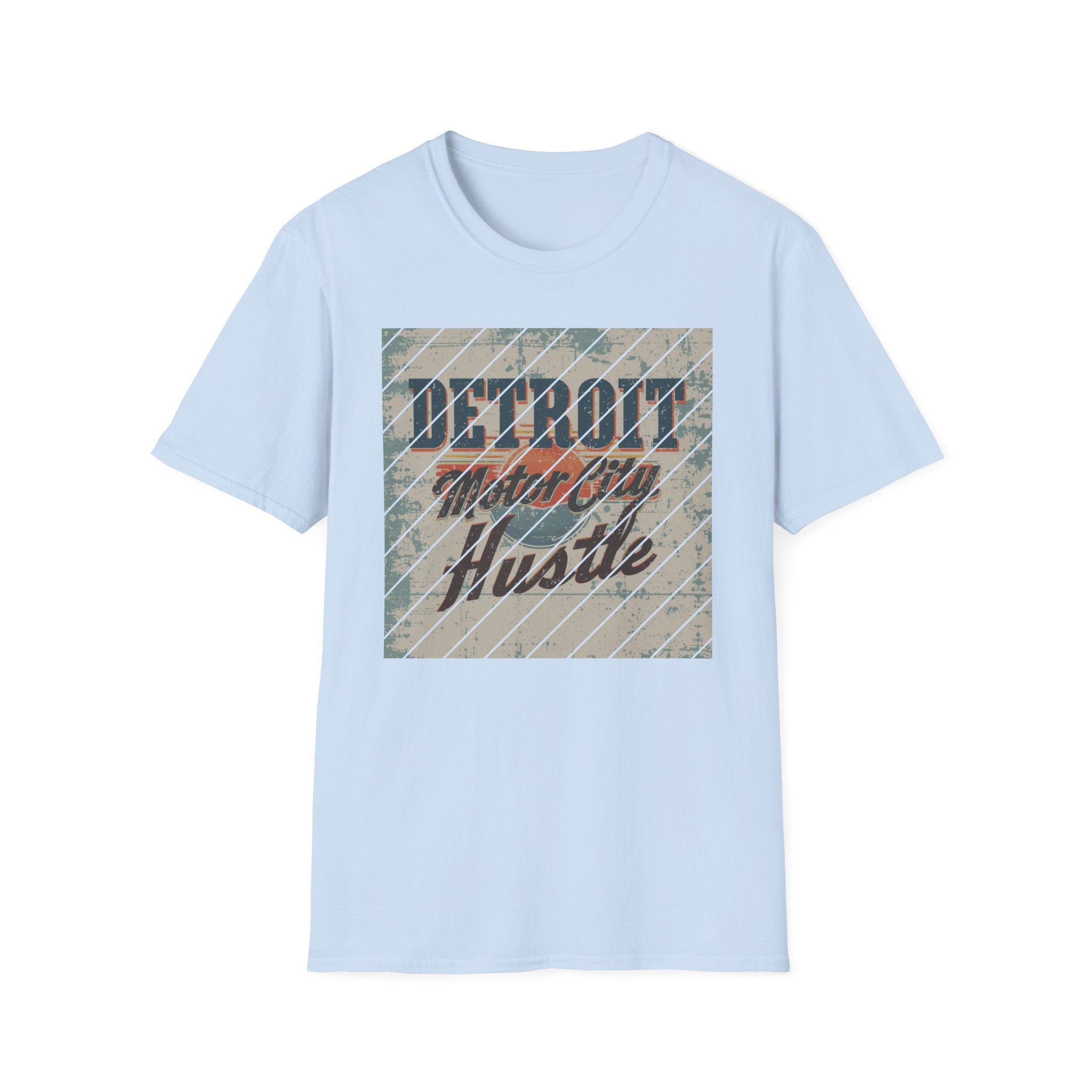 Detroit Hustle T-Shirt — Vintage Distressed Motor City Tee