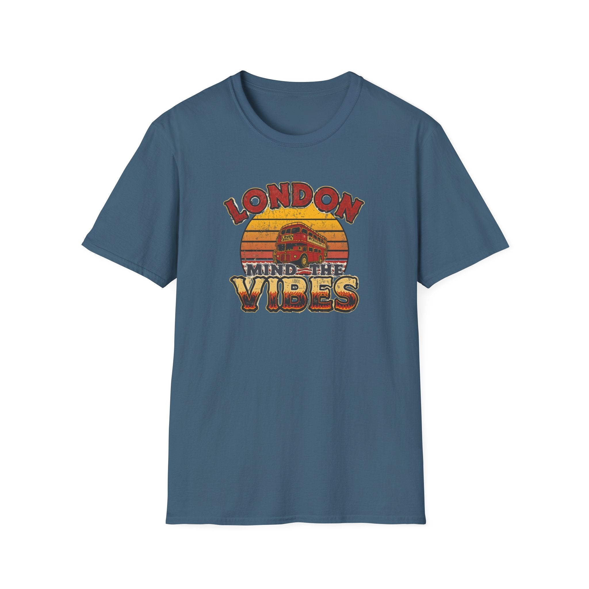 London Vibes T-Shirt — Retro "Mind the Vibes" Graphic Tee