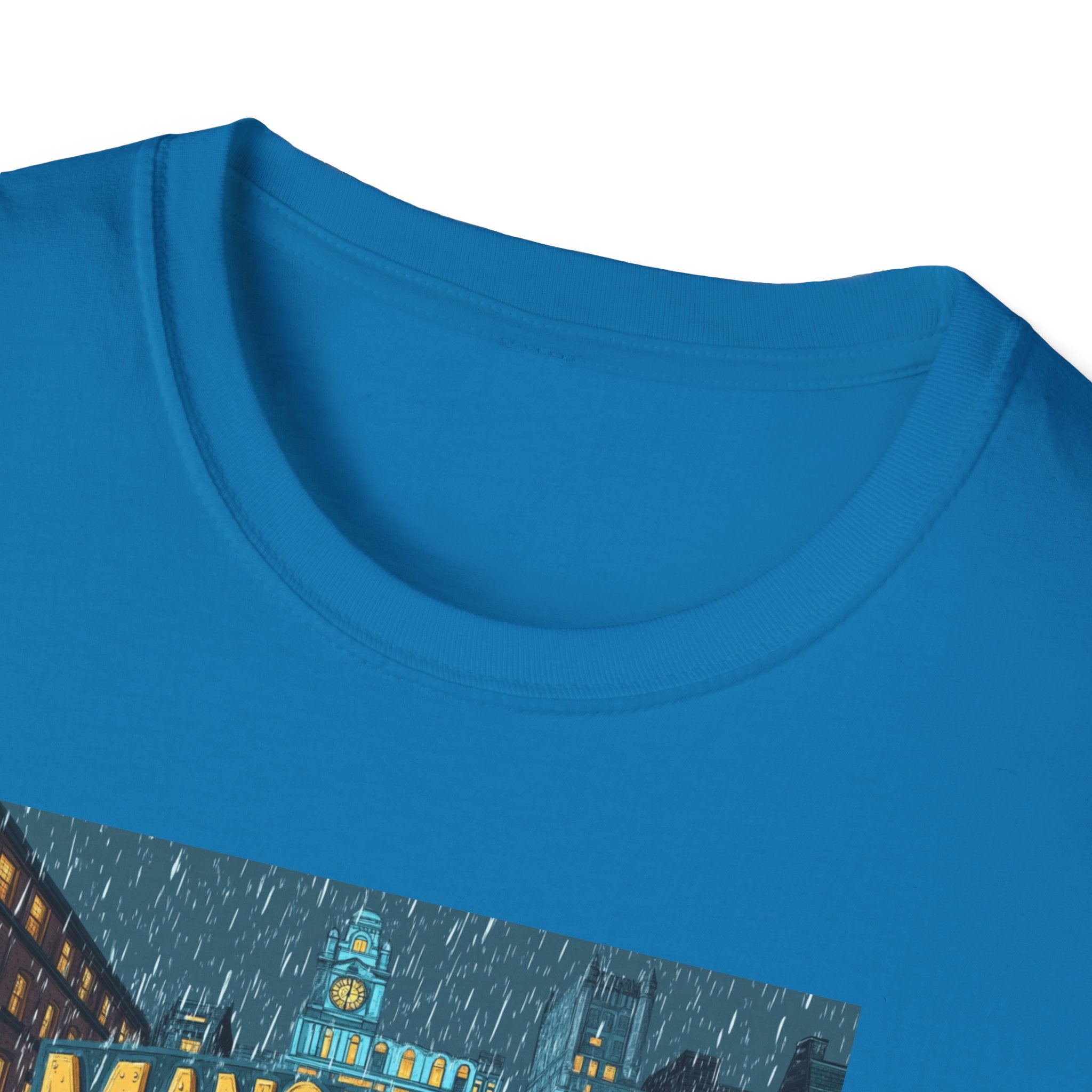 Manchester City Street Scene T-Shirt | Retro Skyline Tee