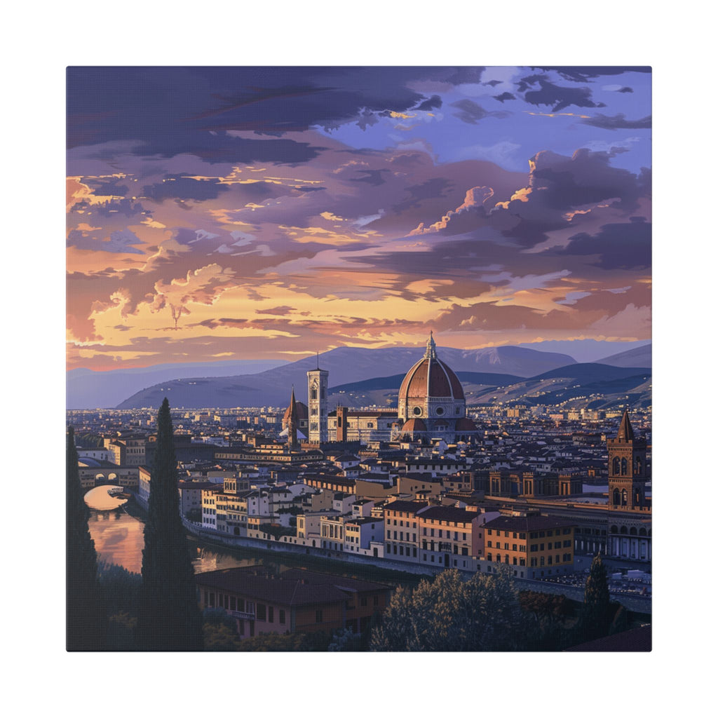 Florence Sunset Canvas Print — Classic Stretched Wall Art