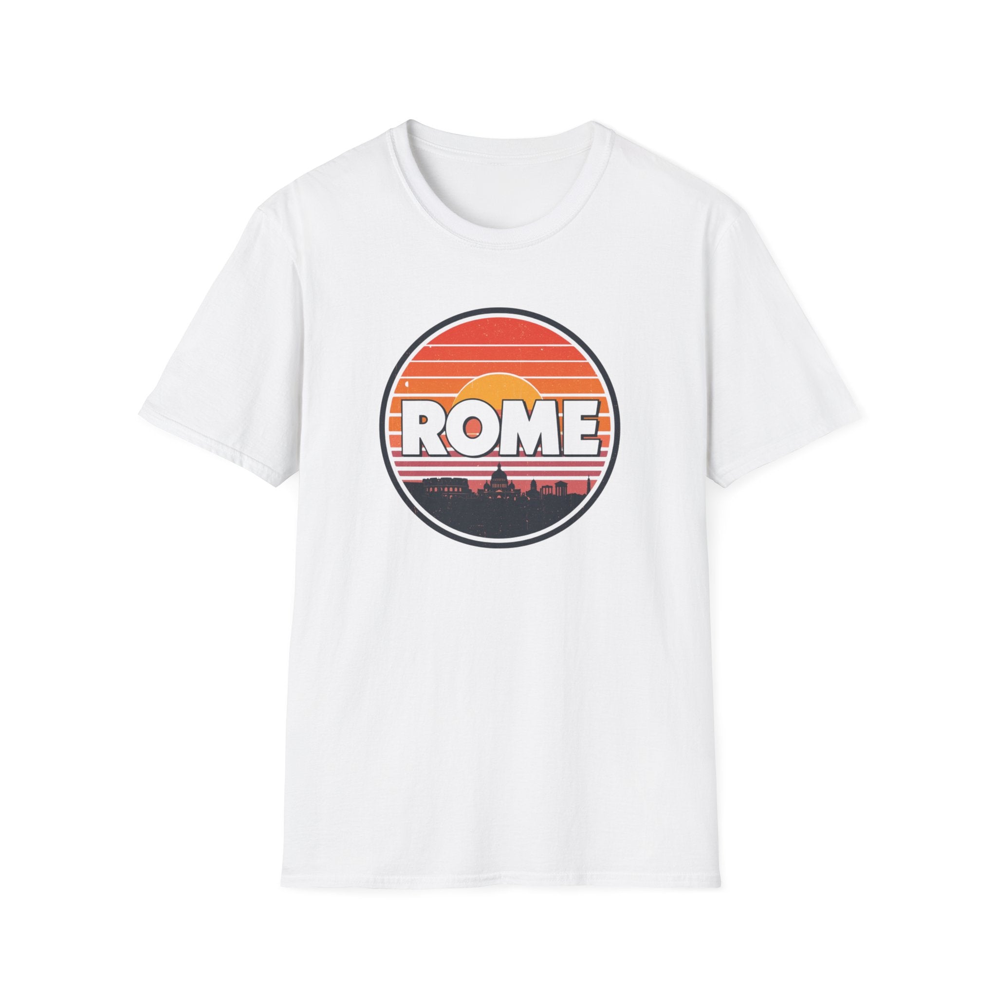 Rome Sunset T-Shirt — Vintage Retro City Skyline Tee