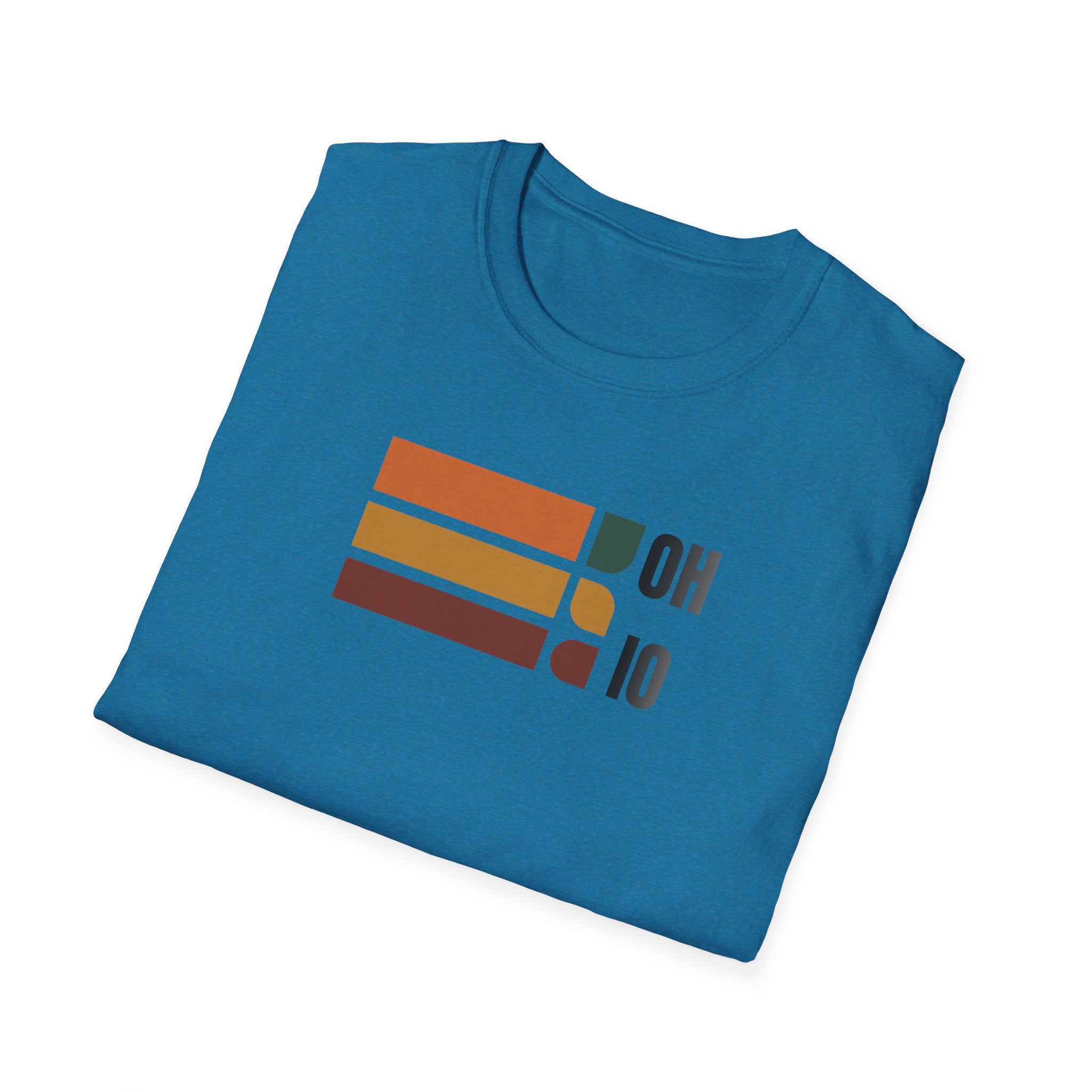 Ohio State Outline Stripes T-Shirt | Retro Buckeye Pride