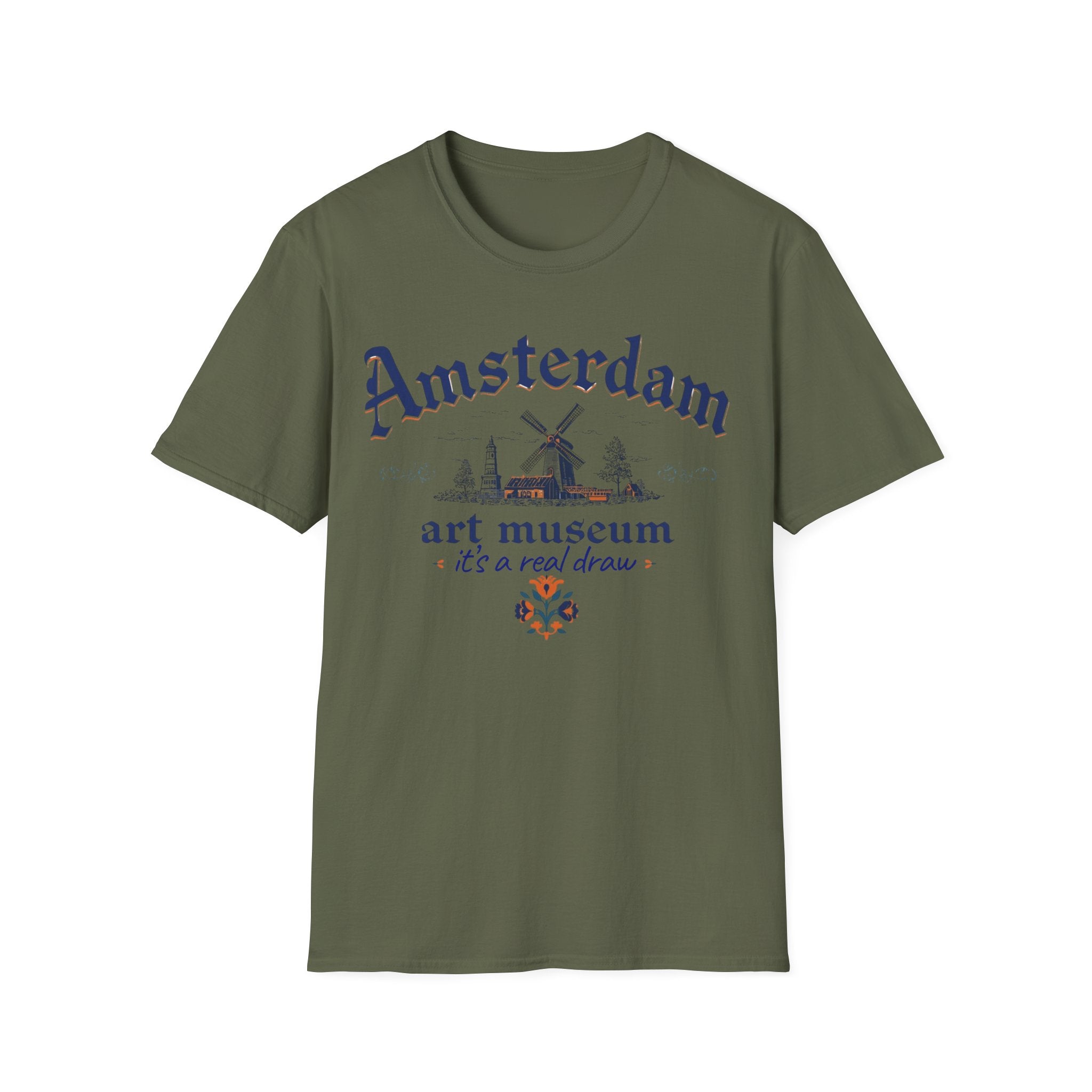 Amsterdam Art Museum T-Shirt – "It's a Real Draw" Travel Souvenir Tee